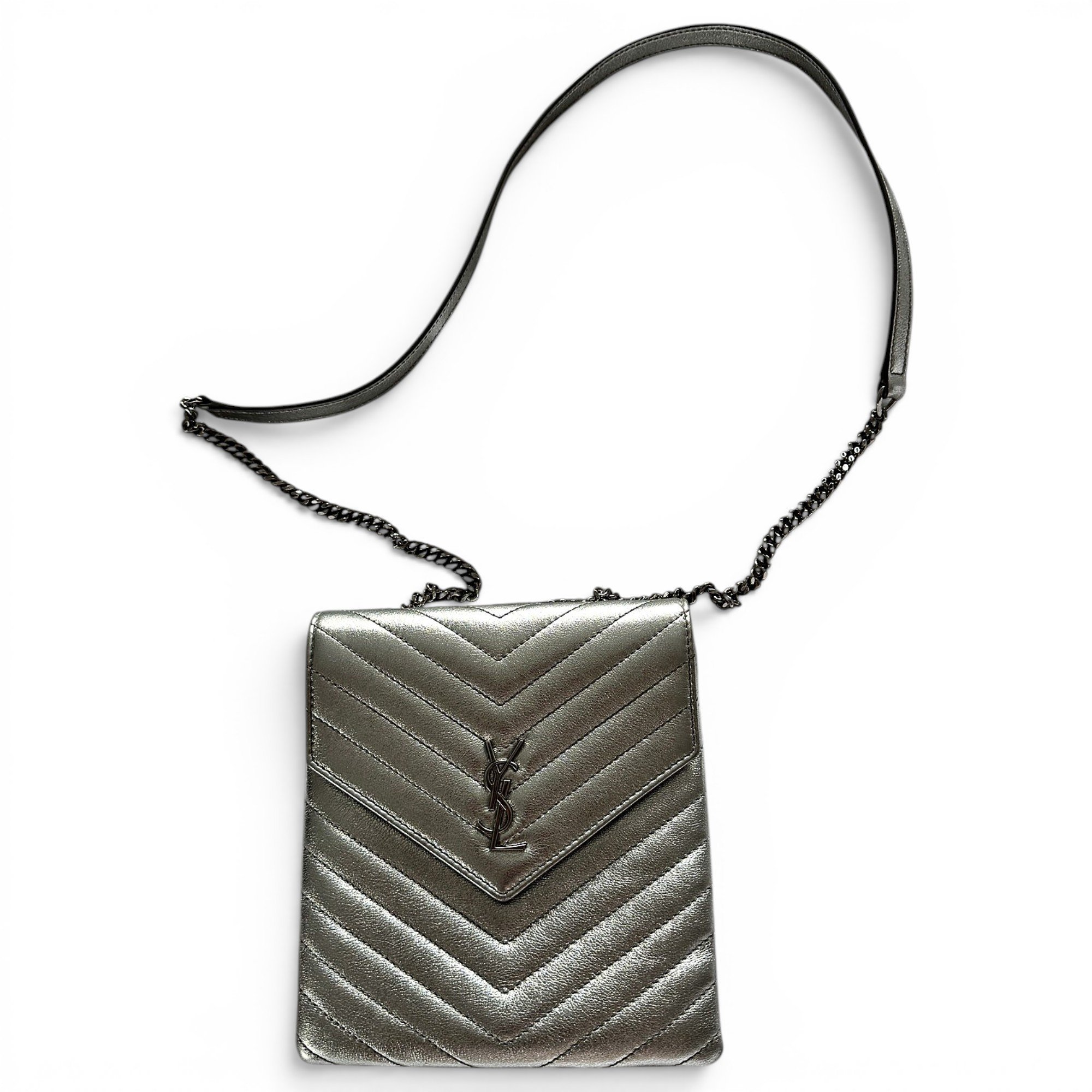 Envelope leather crossbody bag