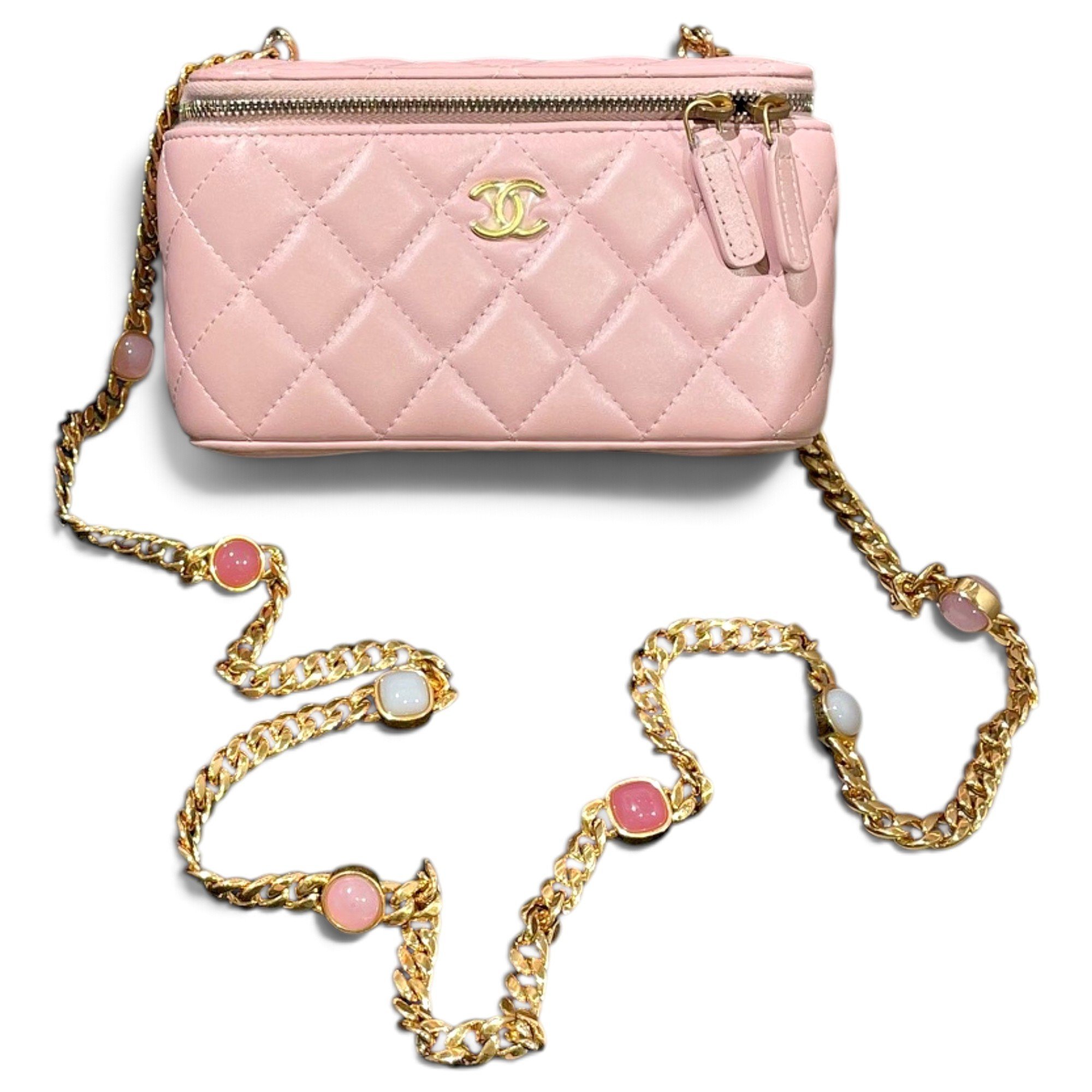 Trendy CC Vanity leather handbag