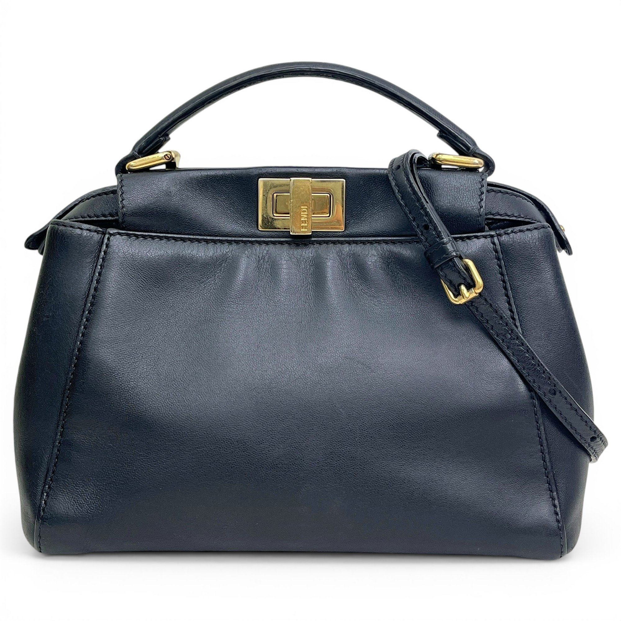 Peekaboo leather handbag