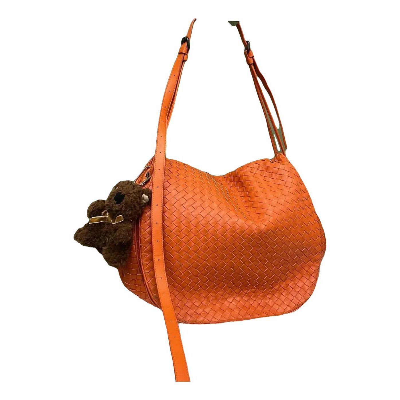 Parachute leather handbag