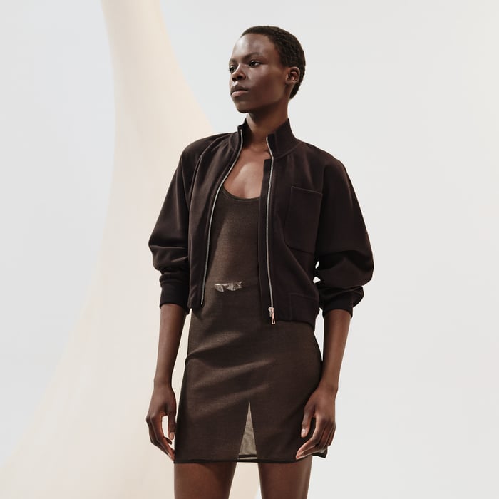 Marron Terre d'Ombre Twinset Coat