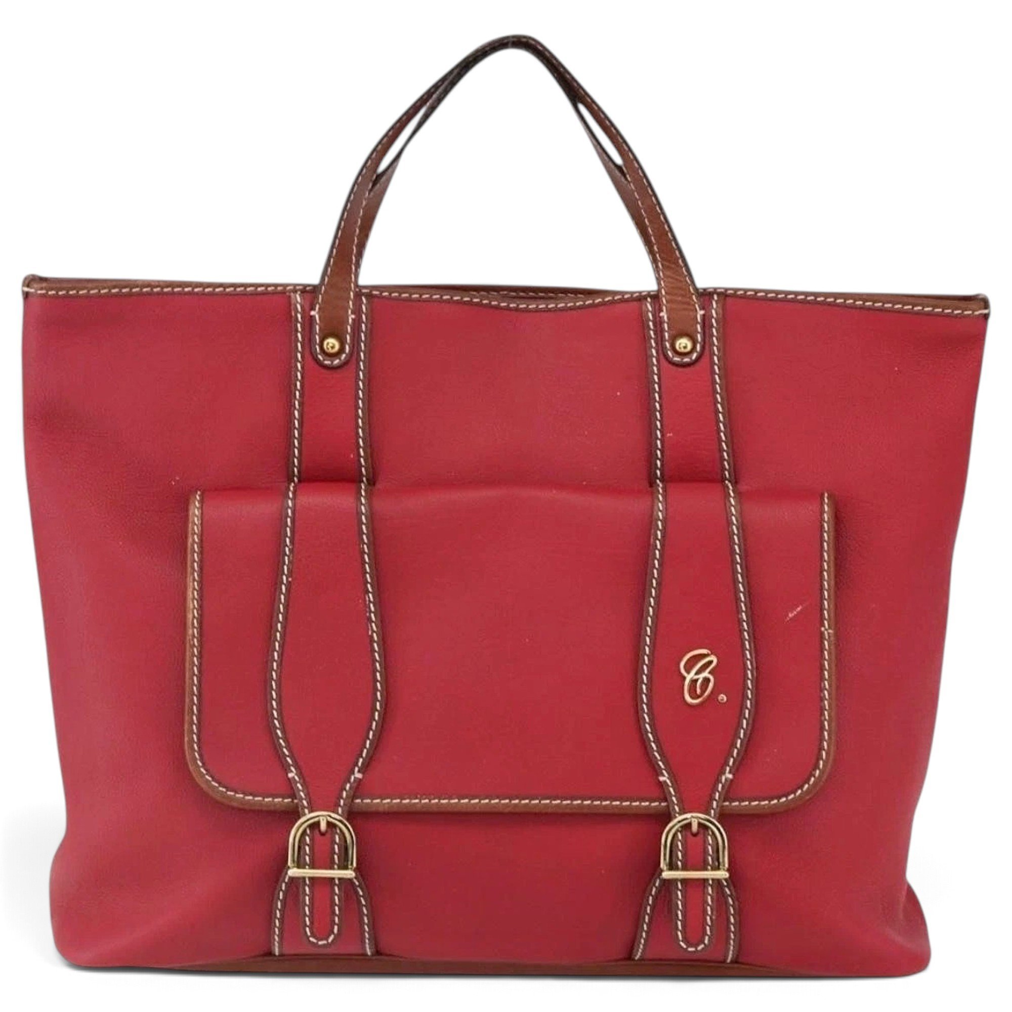 Leather tote