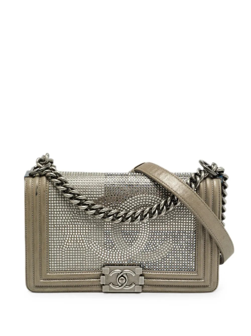2014 medium CC crysta- embellished shoulder bag