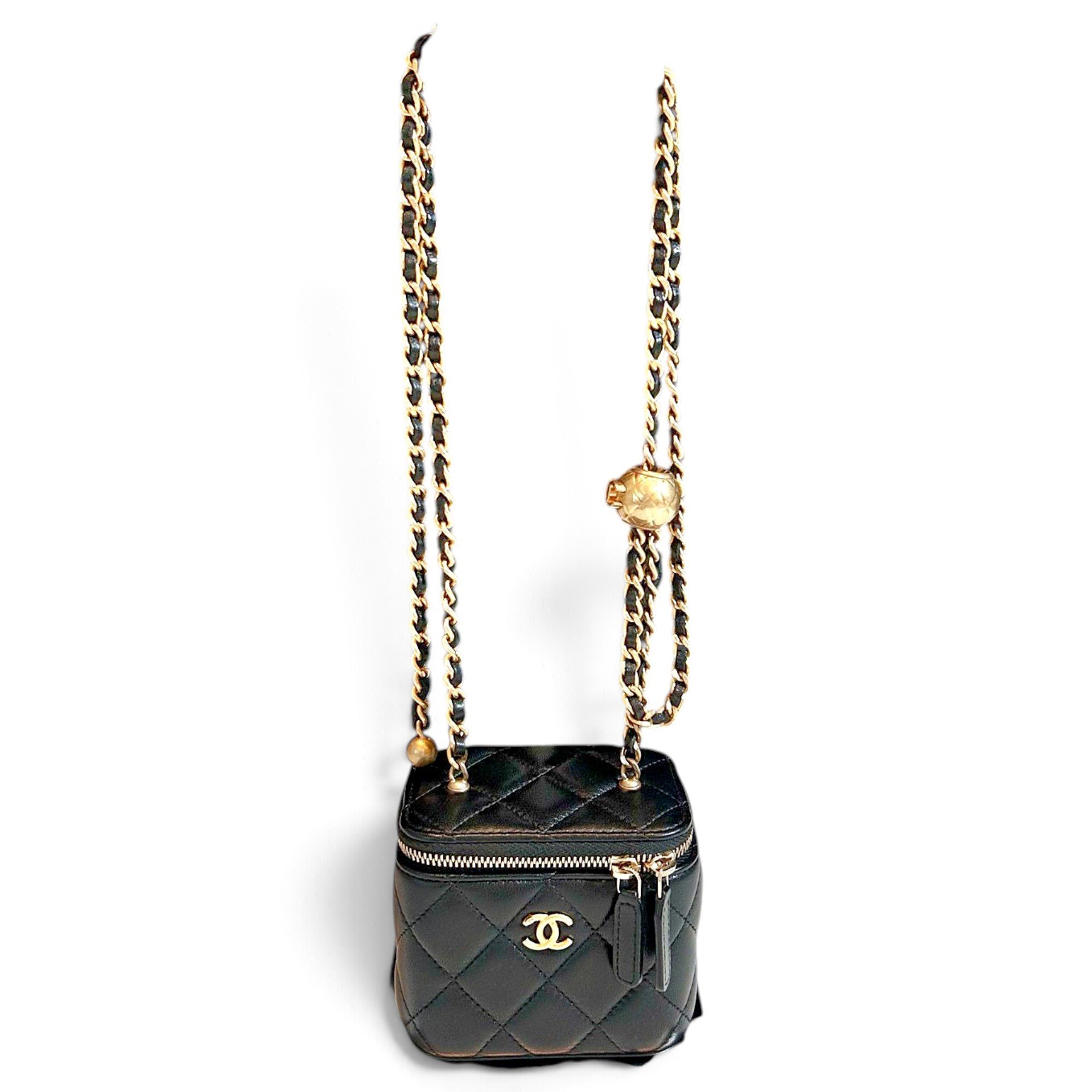 Trendy CC Vanity leather handbag