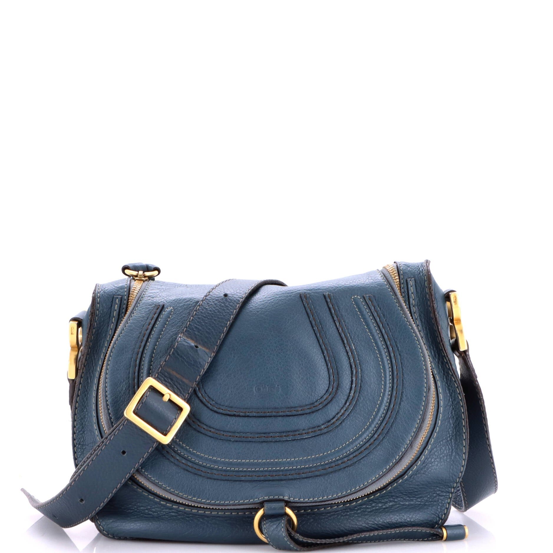 Chloe Marcie Zip Crossbody Bag Leather Medium