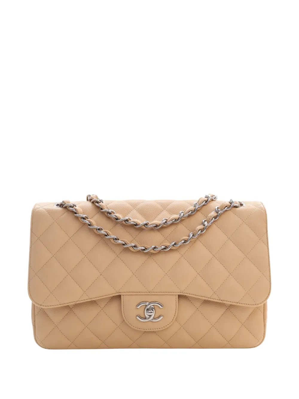 2010-2011 Jumbo Classic Caviar Double Flap shoulder bag