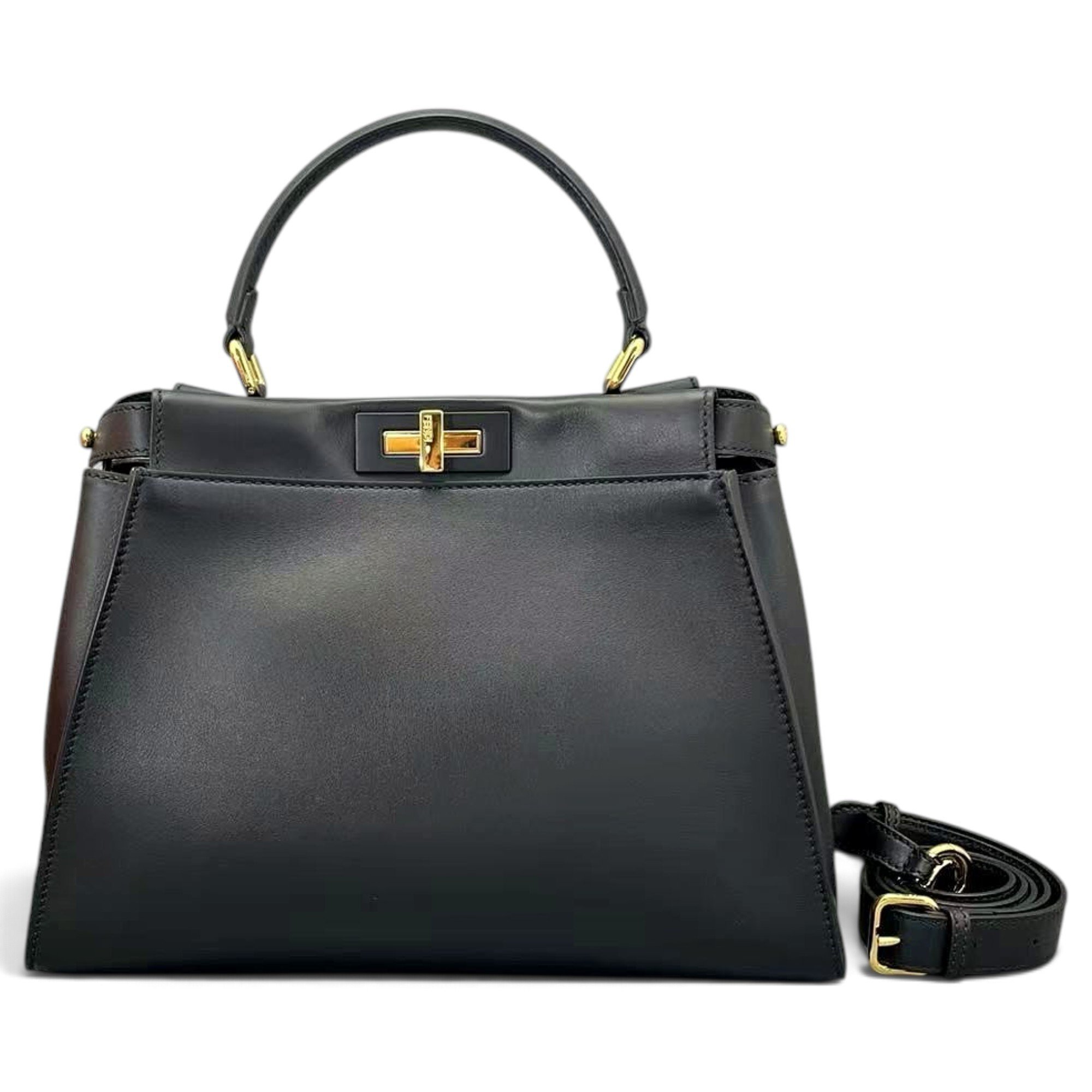 Peekaboo leather handbag