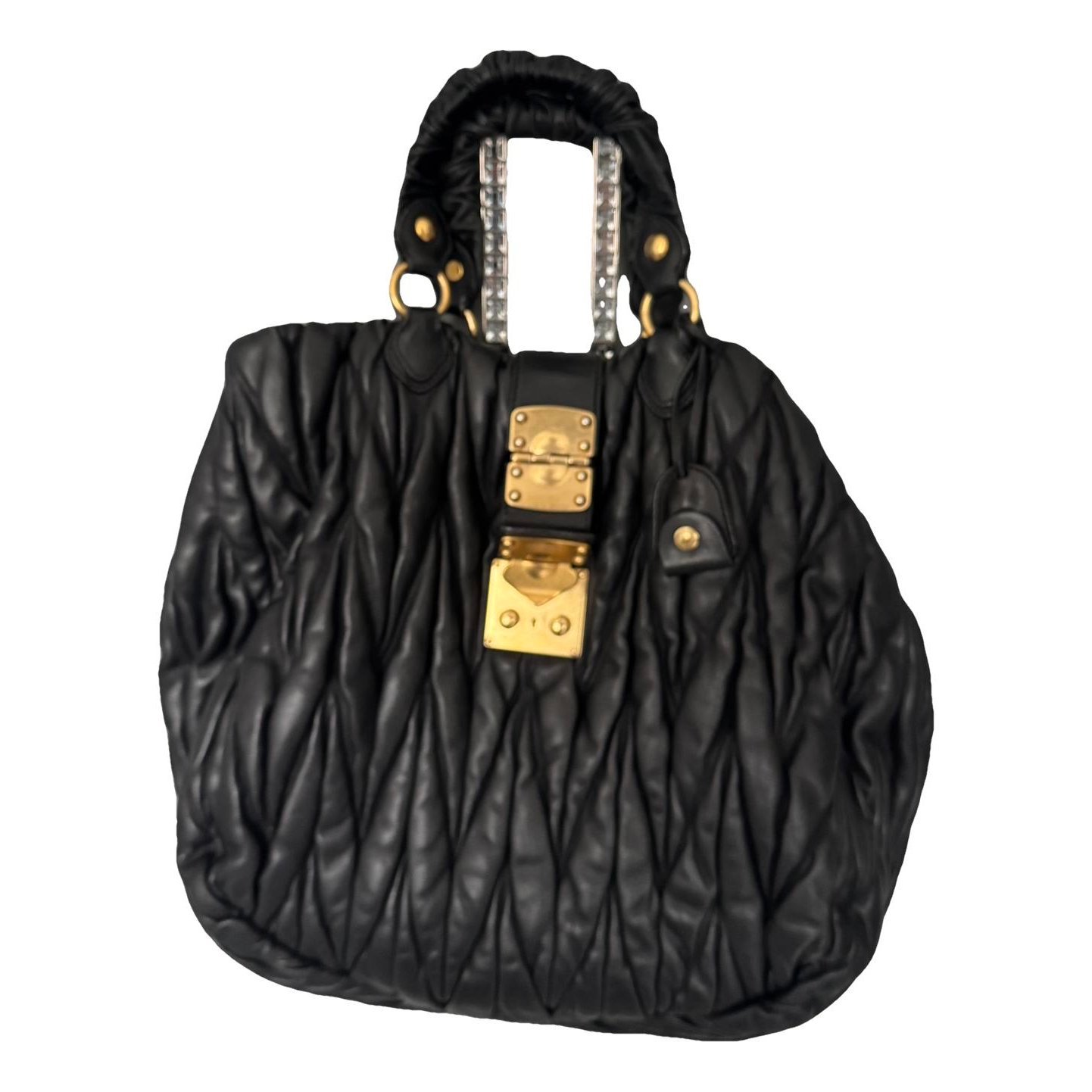 Matelassé leather tote
