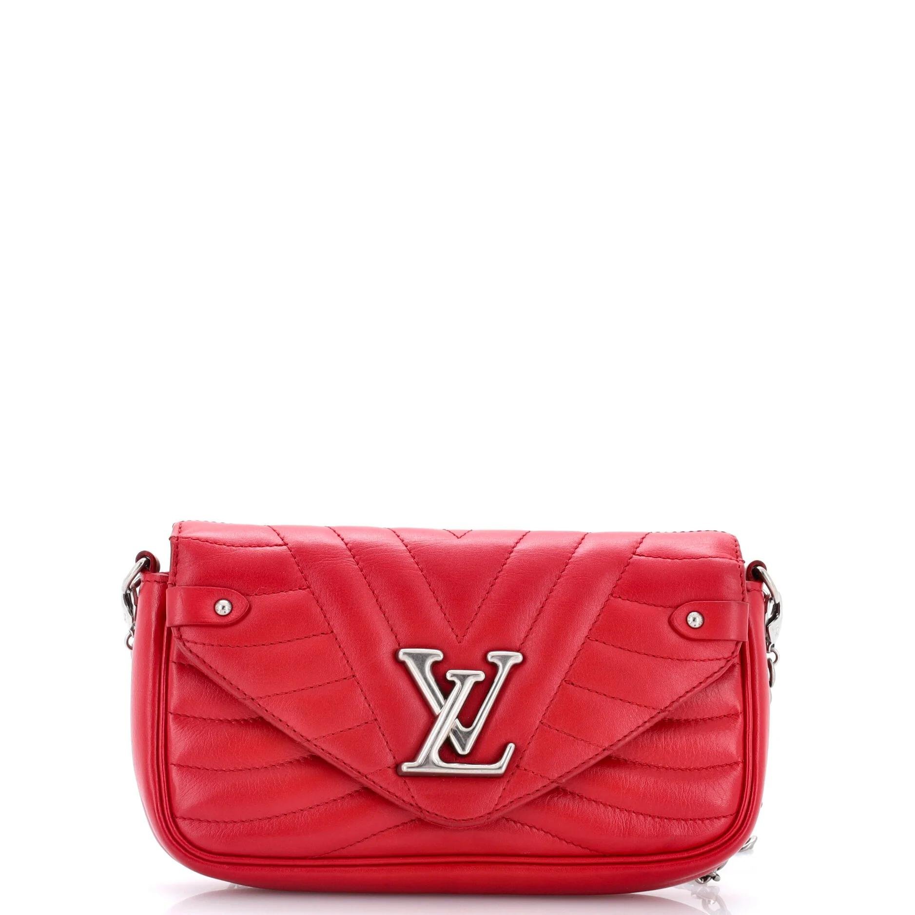 Leather clutch bag