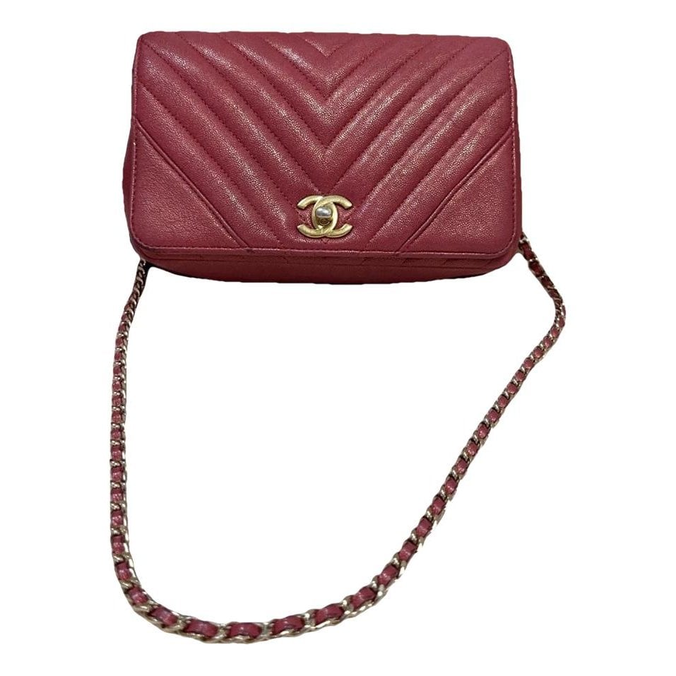 Statement leather handbag