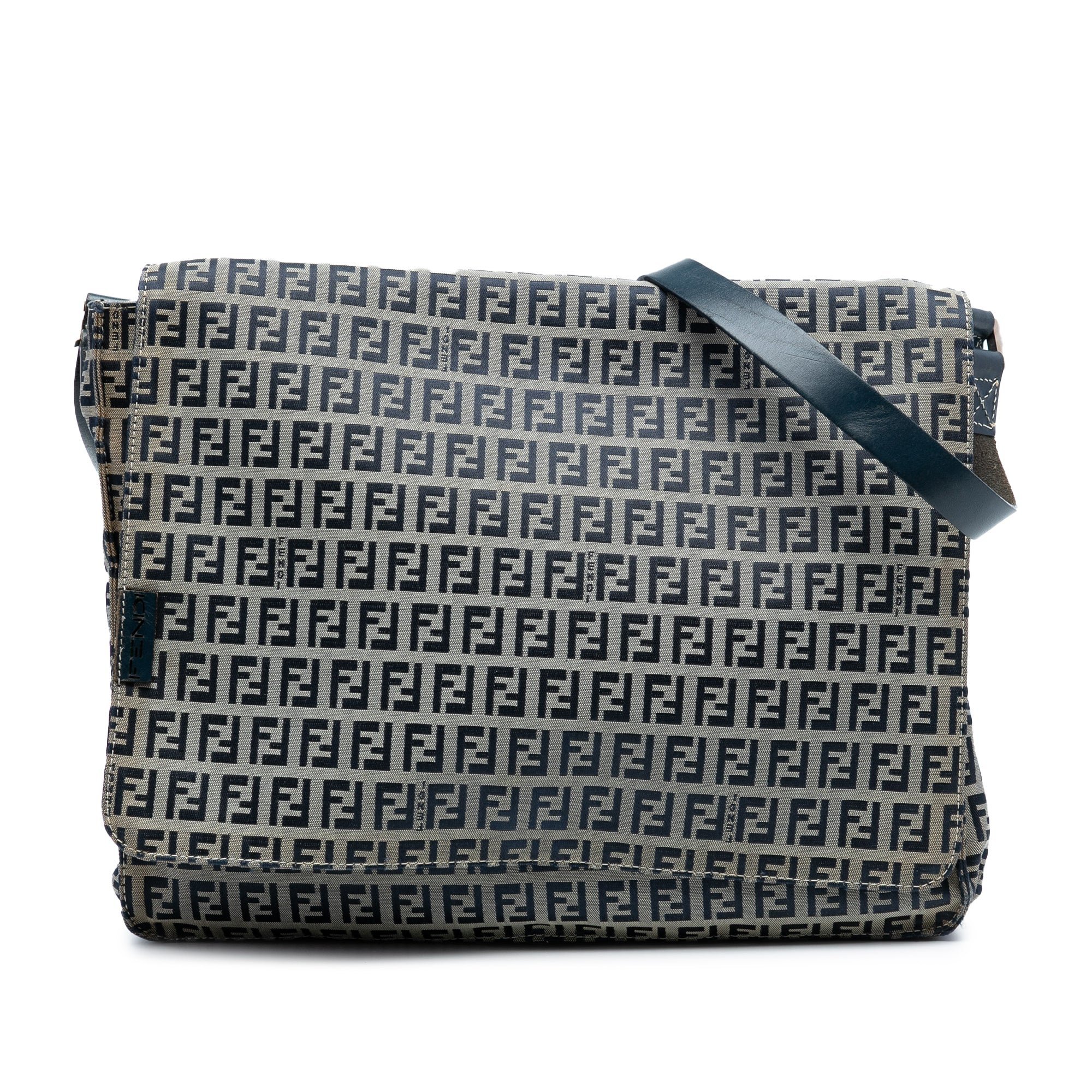 Pocket leather crossbody bag