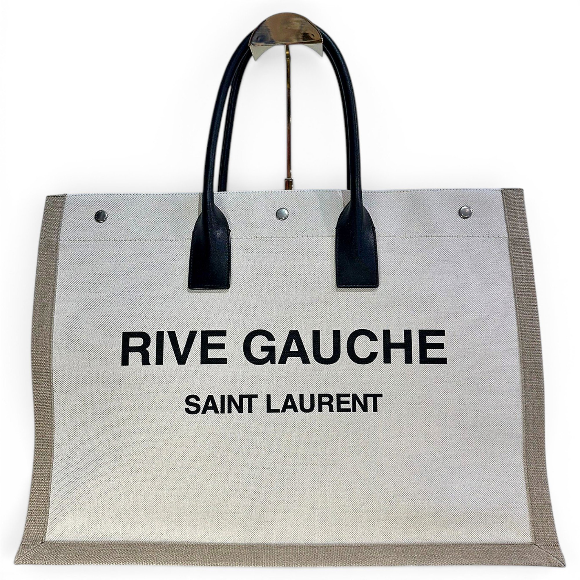 Rive Gauche linen handbag