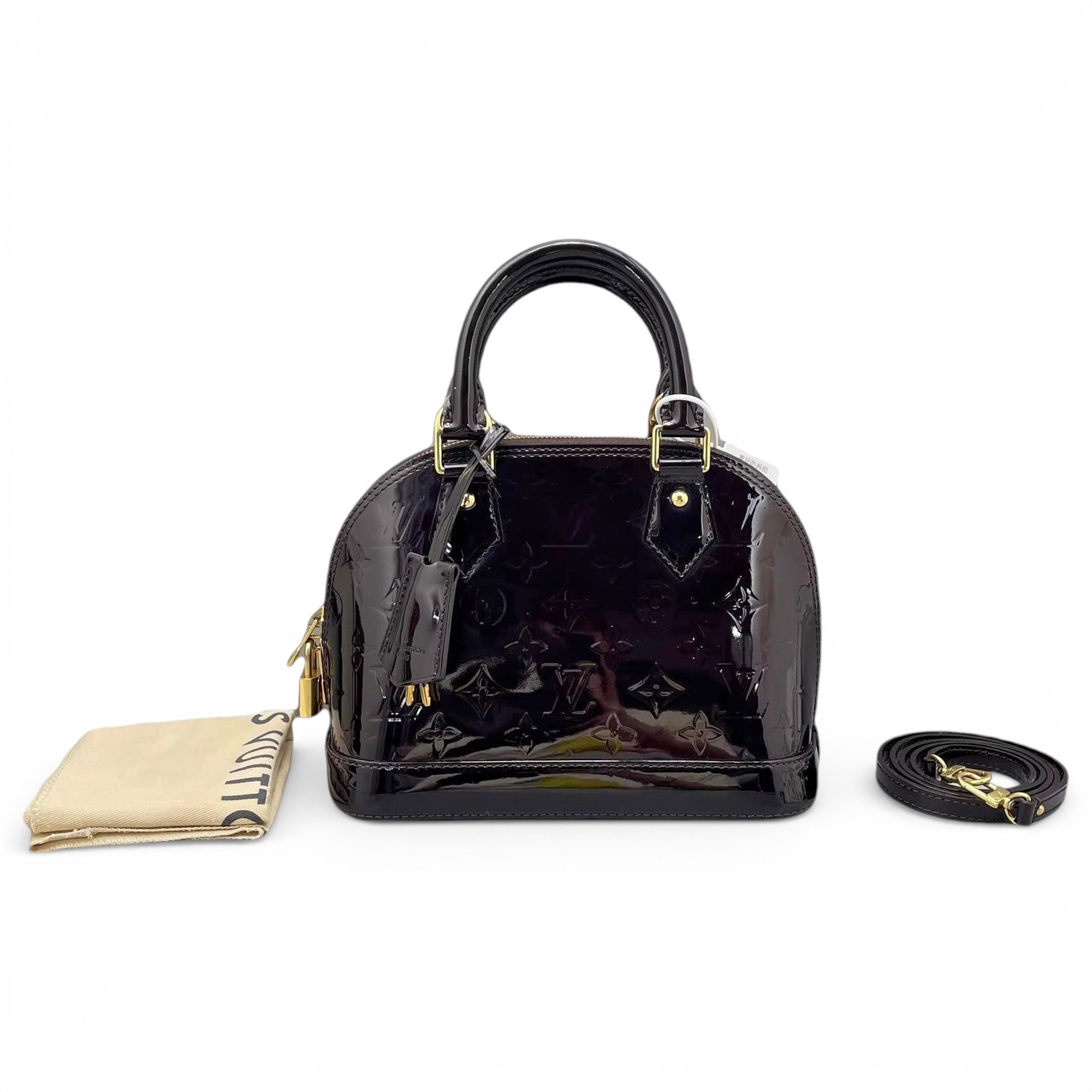 Alma BB patent leather handbag