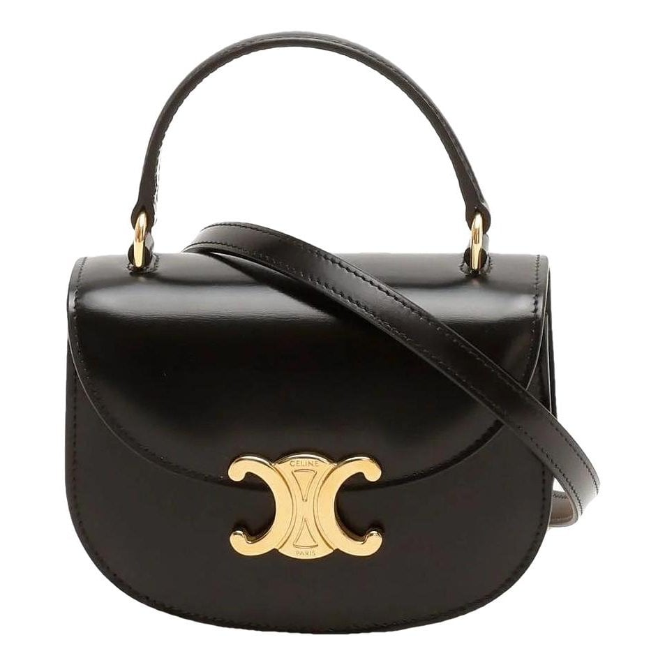 Triomphe leather handbag