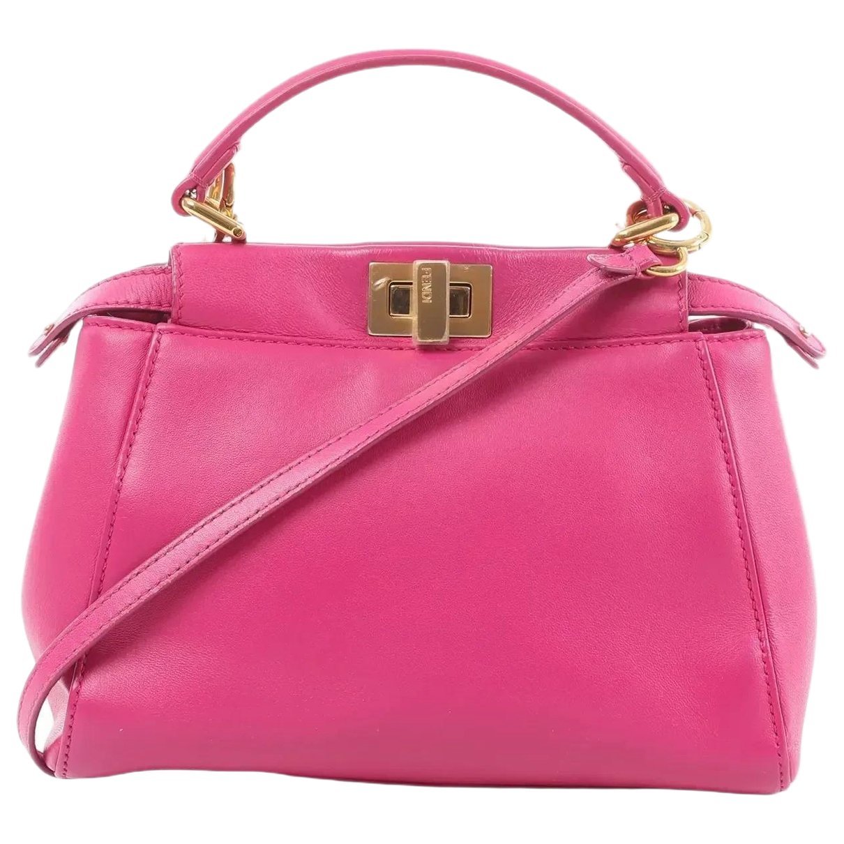 Peekaboo leather handbag