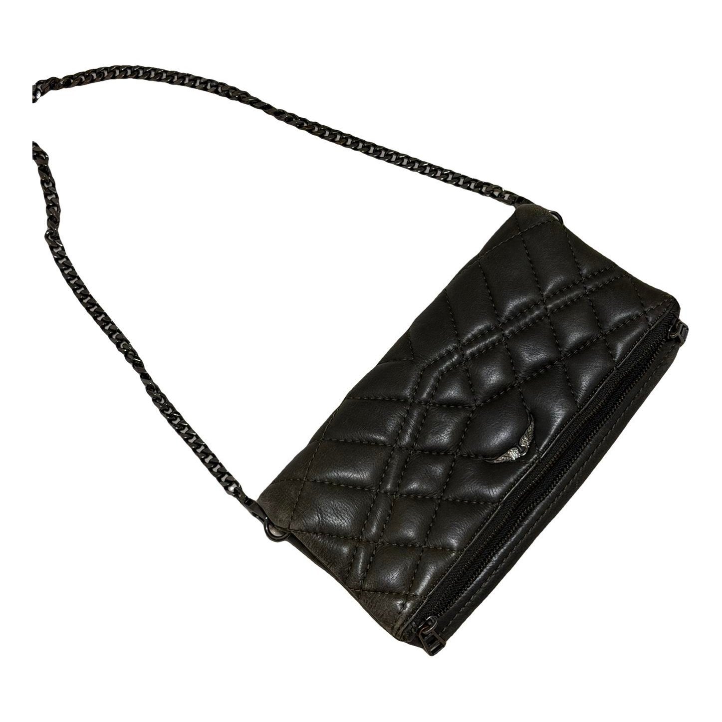Rock leather crossbody bag