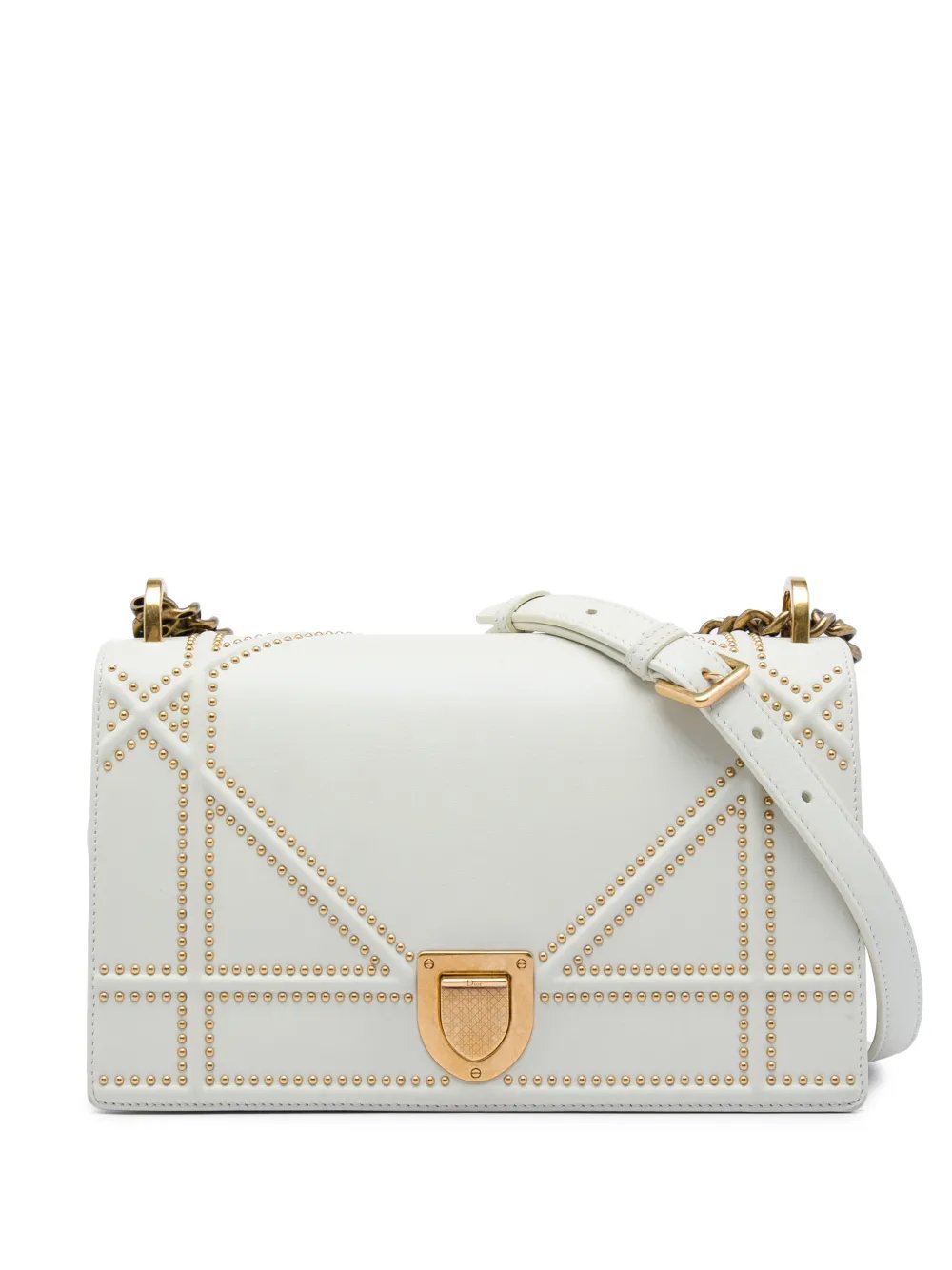 2018 Medium Studded Lambskin Diorama Flap crossbody bag