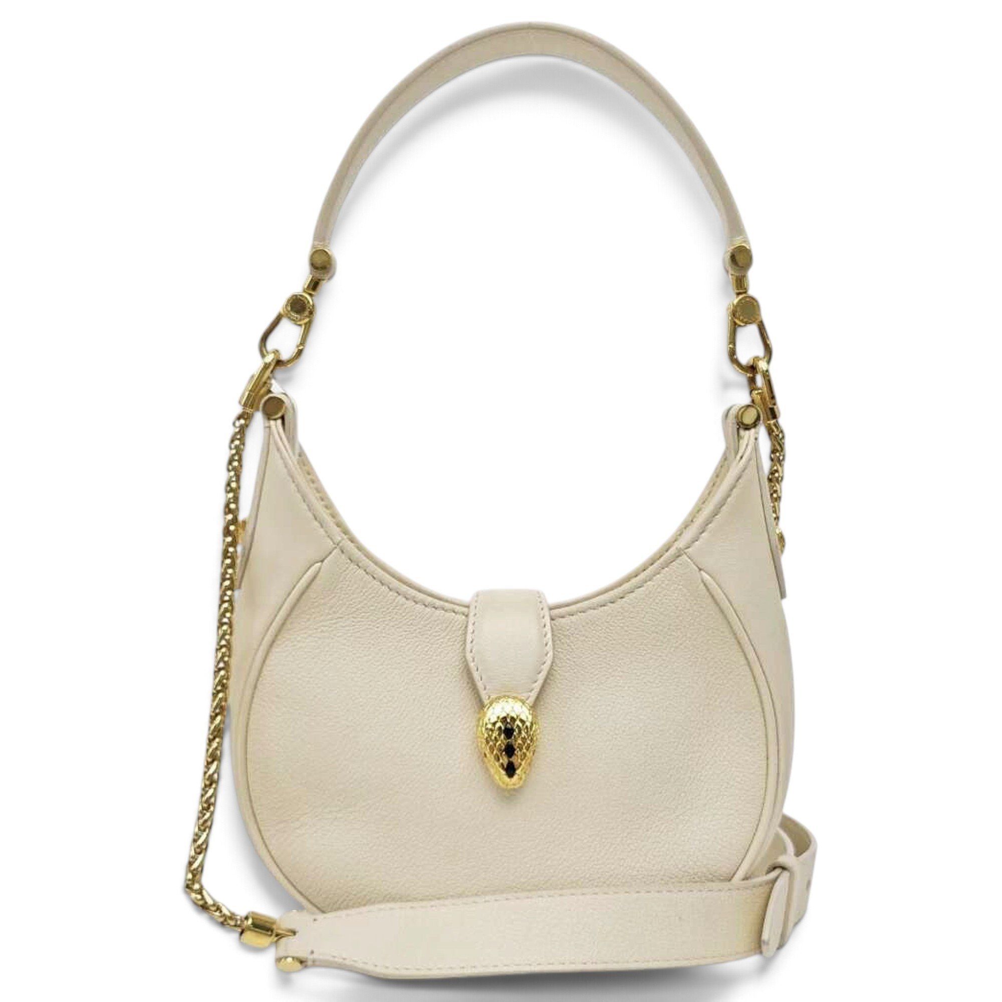 Serpenti leather handbag