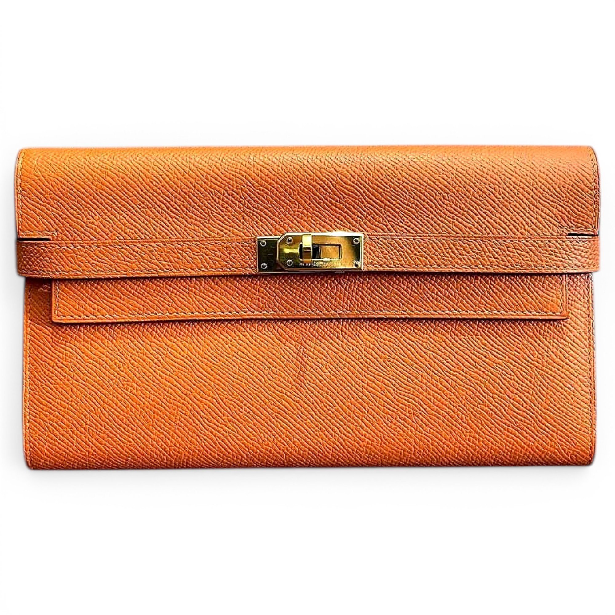 Hermes Kelly Handbag Orange 6553