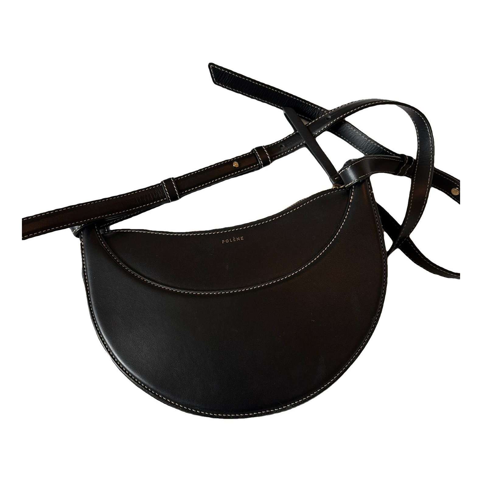 Polene Numéro Dix leather crossbody bag