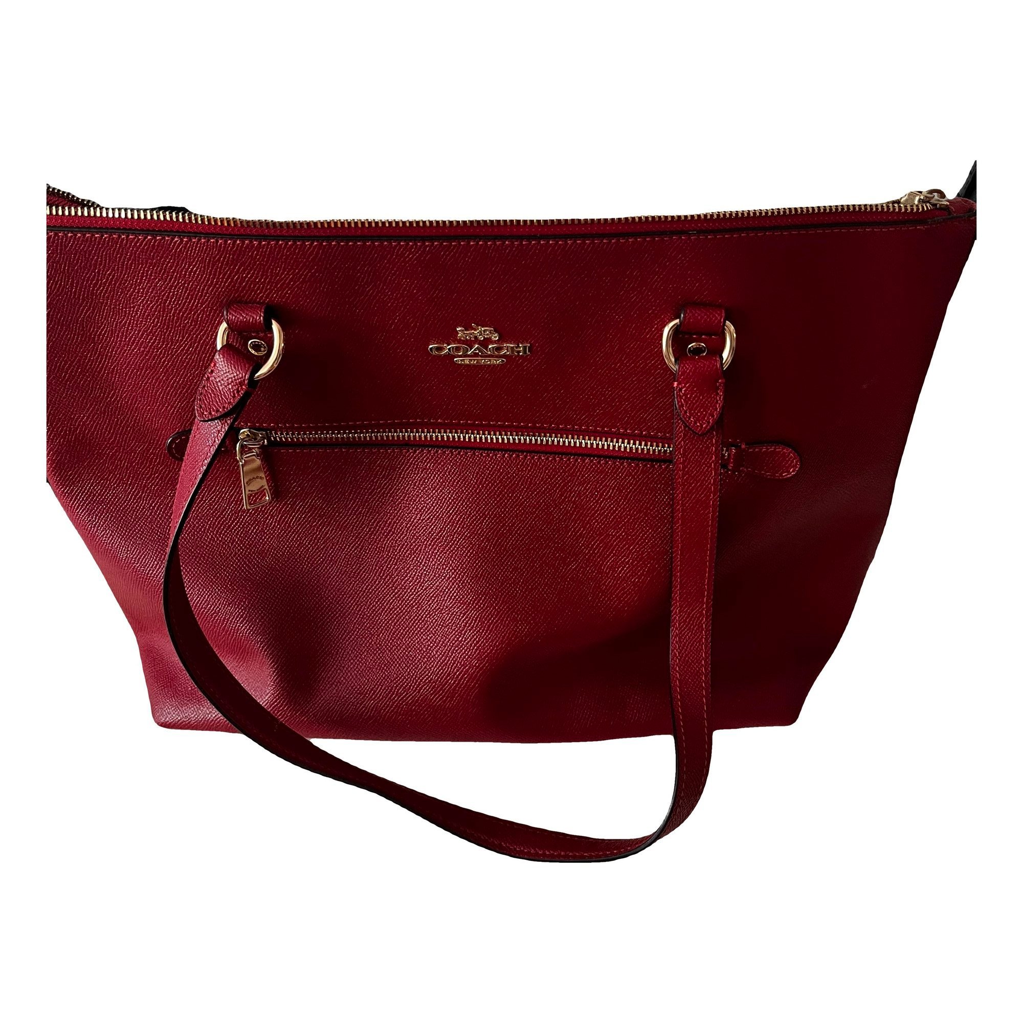 CITY ZIP TOTE leather tote