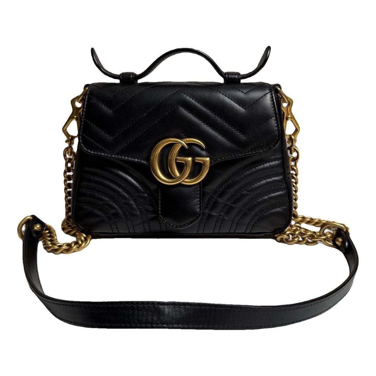 GG Marmont Flap leather handbag
