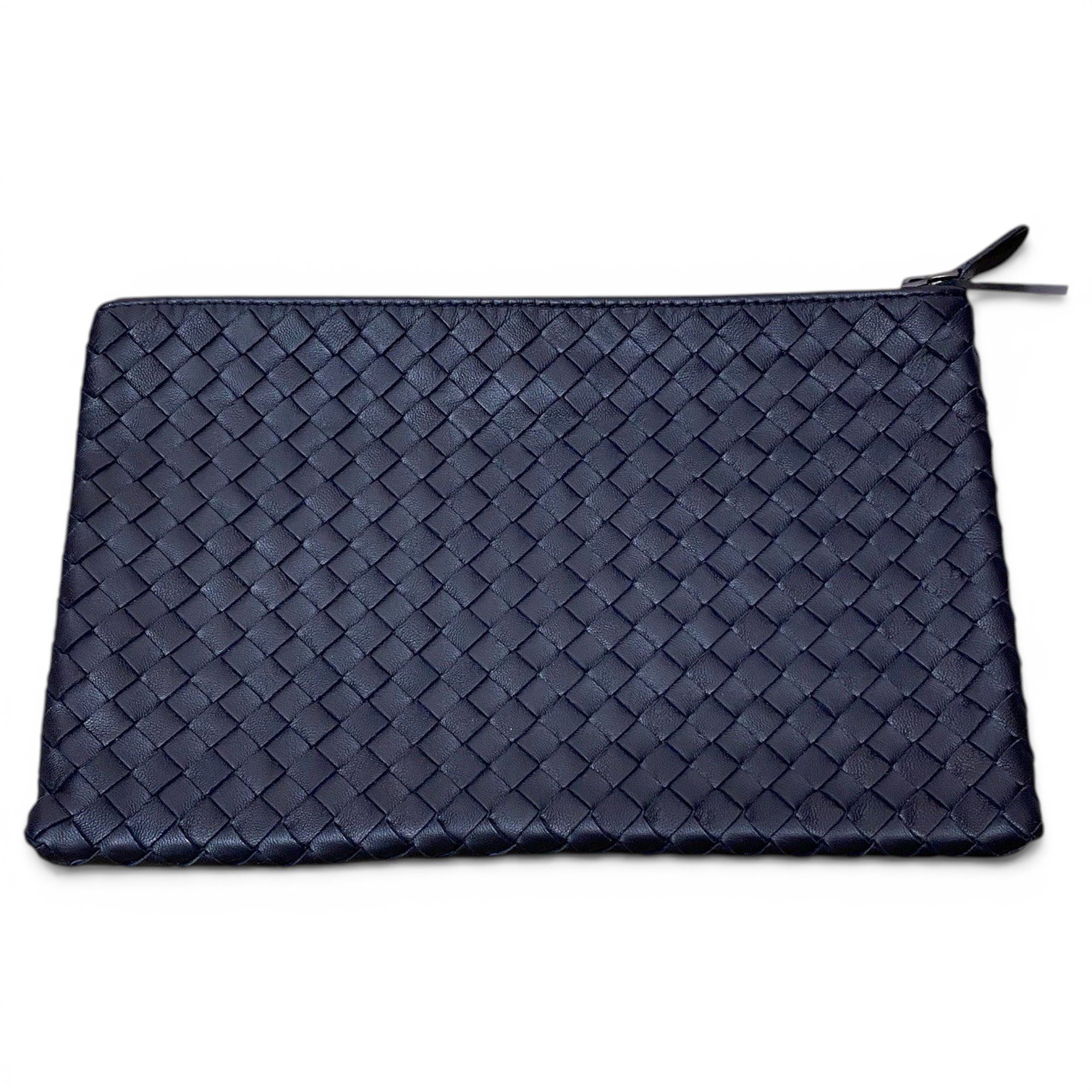 Leather clutch bag