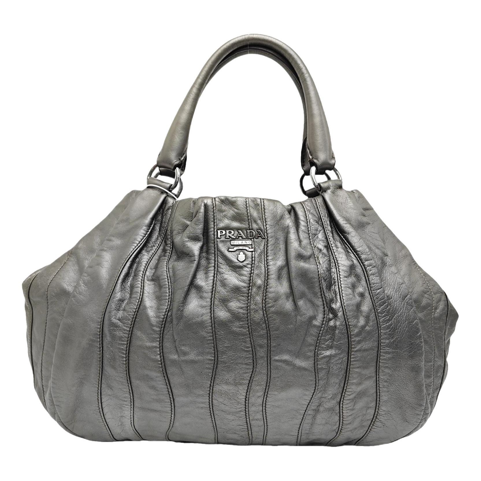 Demi-Lune leather handbag