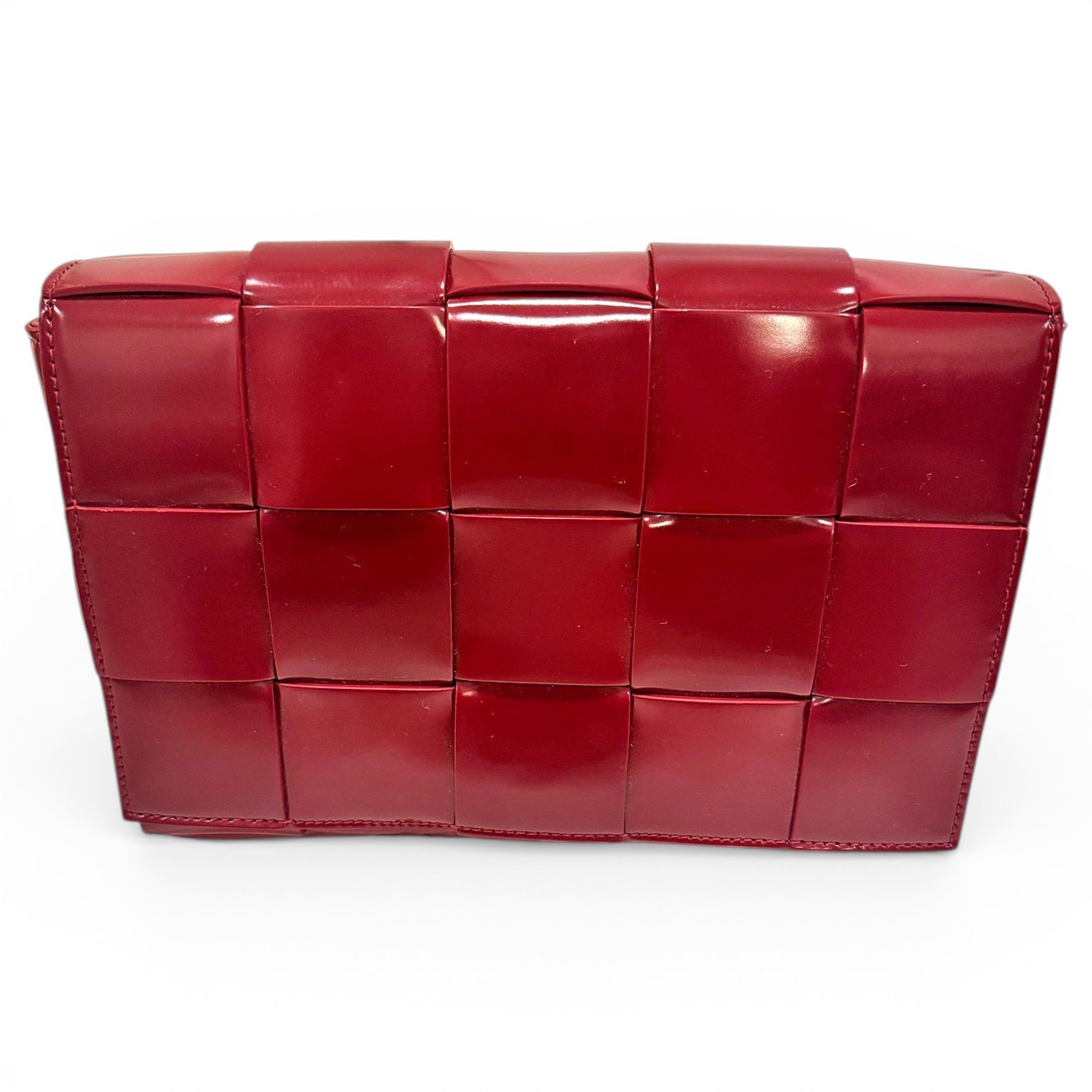 Cassette leather handbag