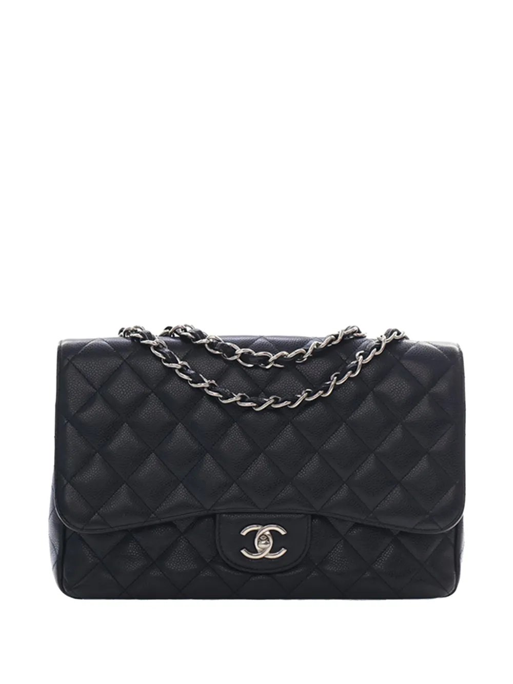 2009-2010 Jumbo Classic Caviar Single Flap shoulder bag