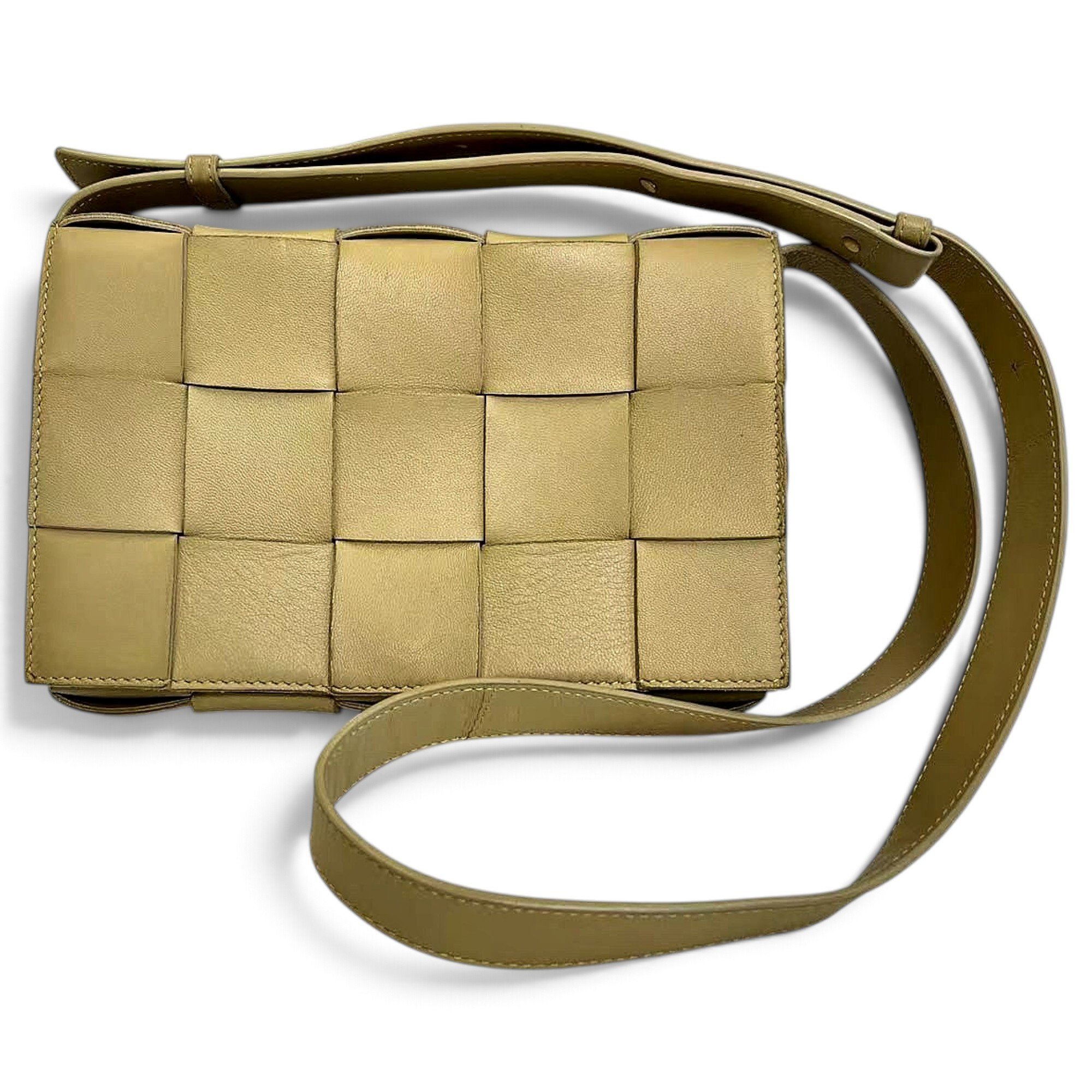 Cassette leather handbag