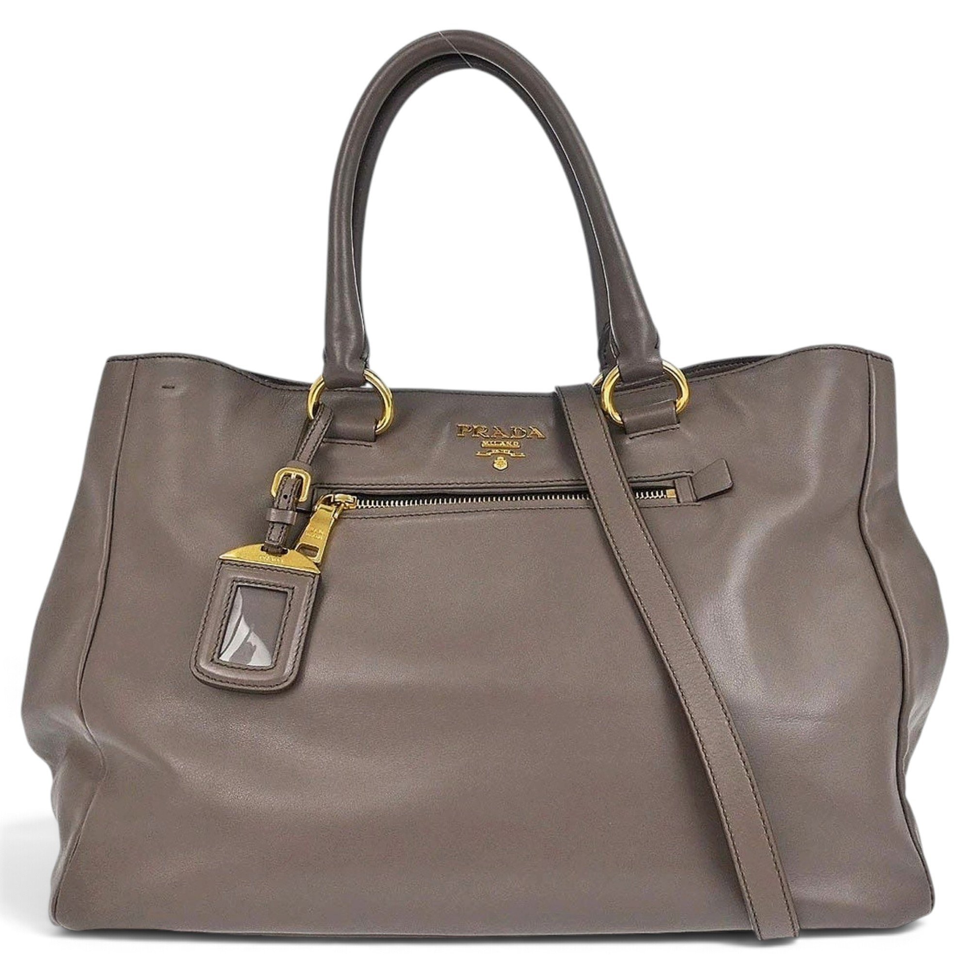 Leather tote
