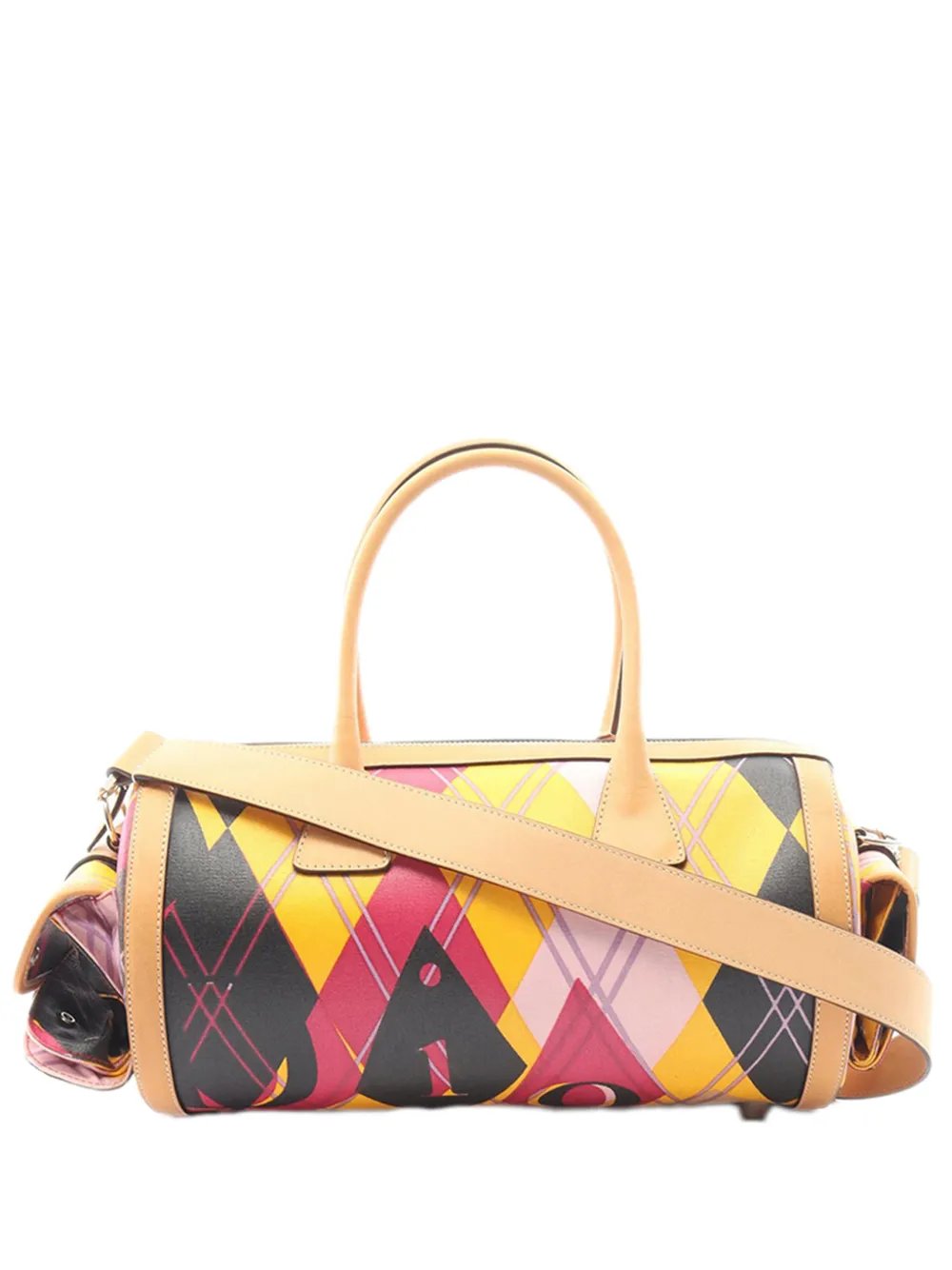 Dior 2004 Printed Coated Canvas satchel