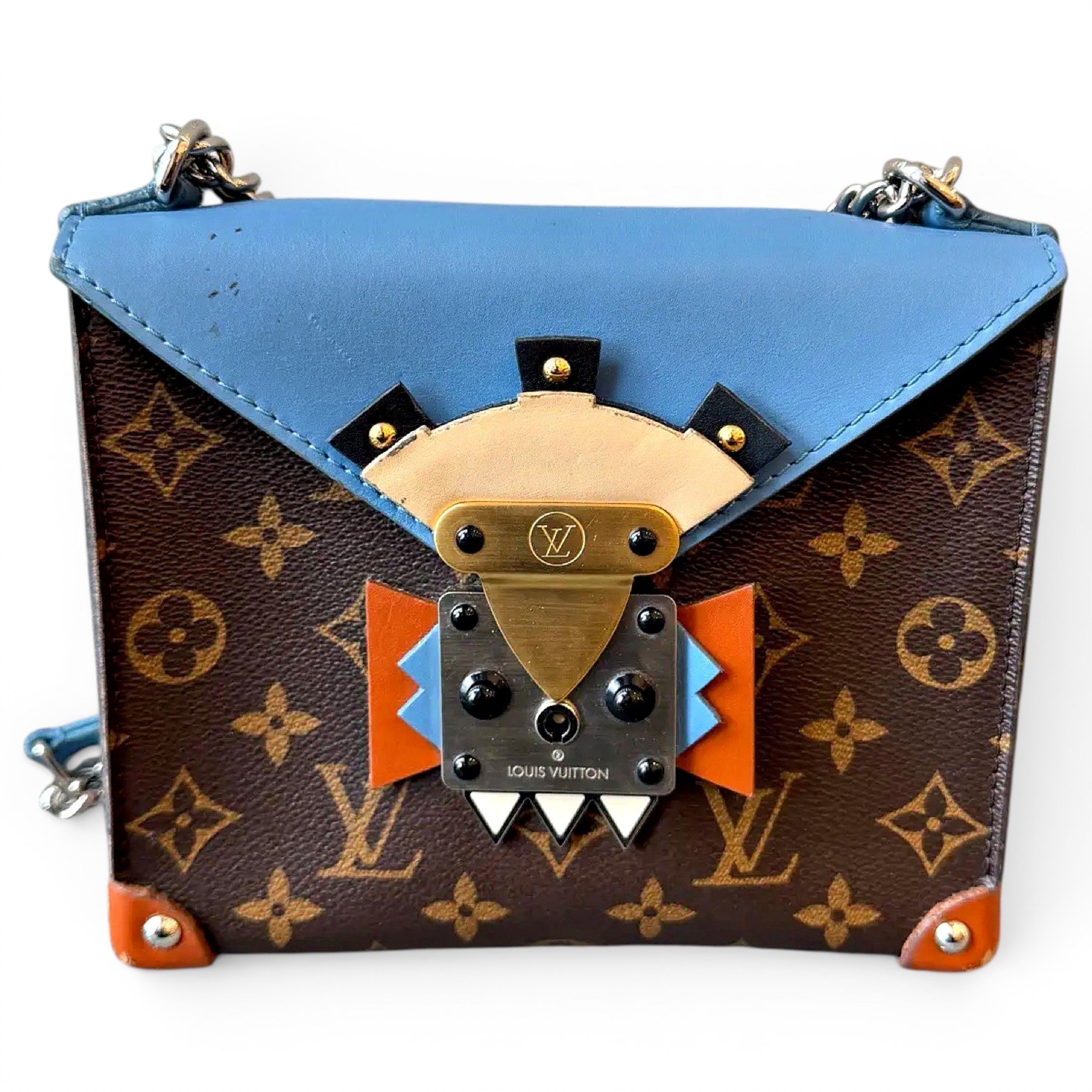 Petite Malle leather handbag