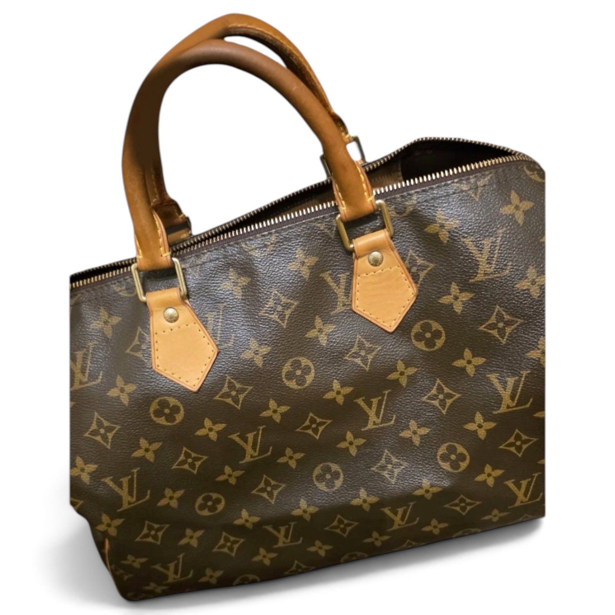 Speedy leather handbag