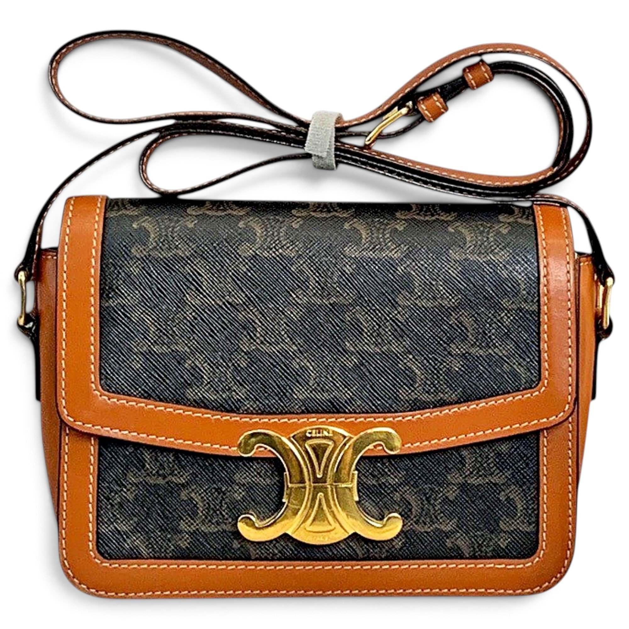 Triomphe leather handbag