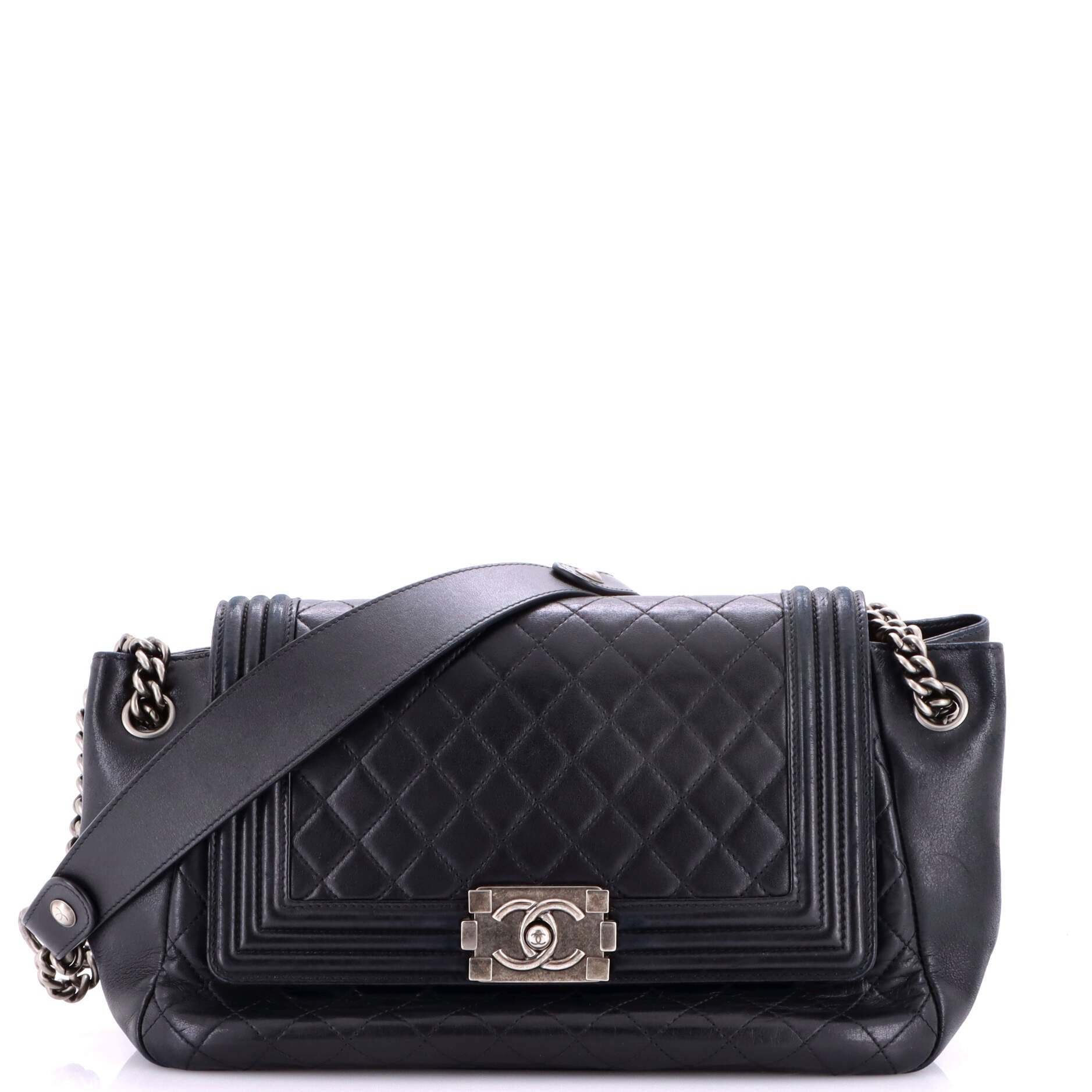 Boy Accordion Flap Bag Quilted Lambskin Medium