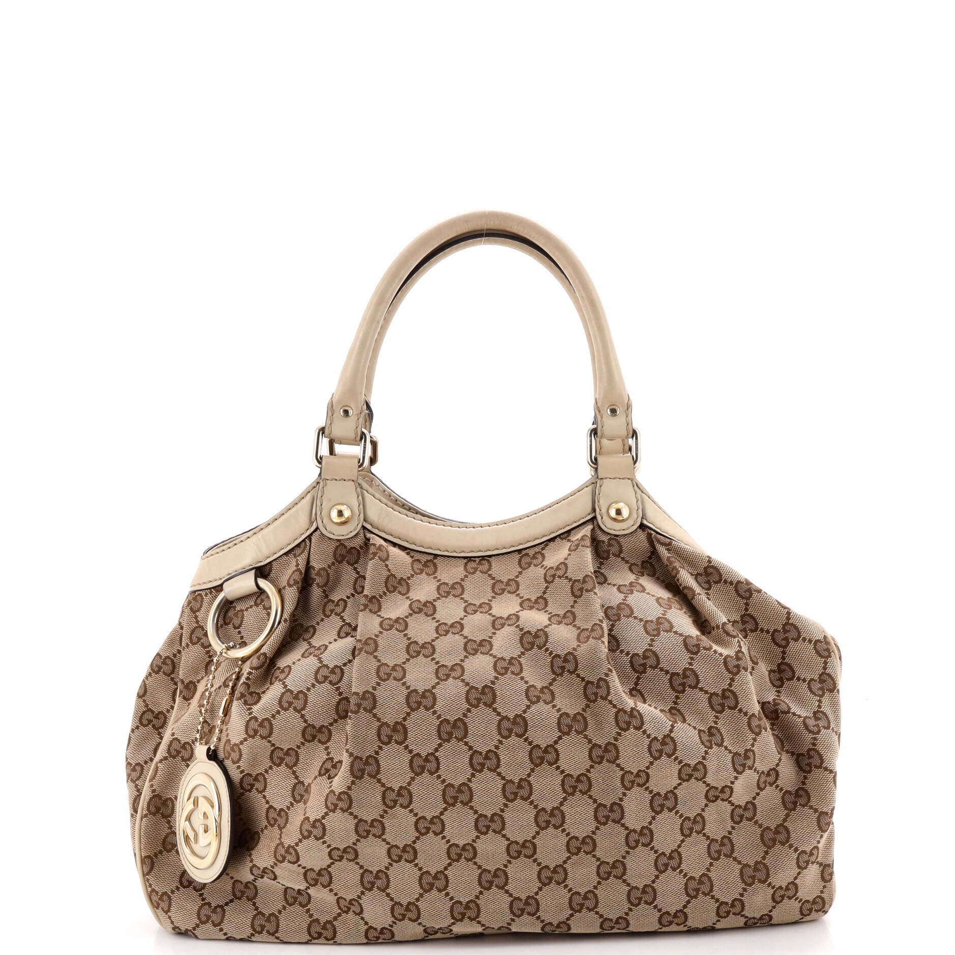 Sukey Tote GG Canvas with Leather Medium