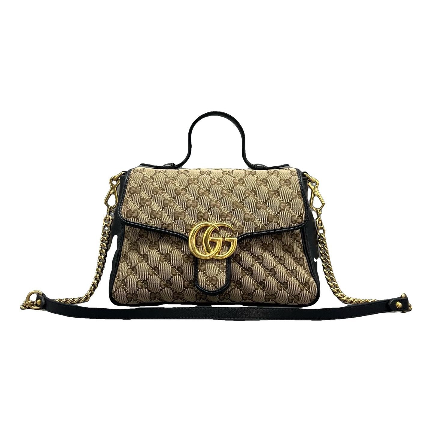 GG Marmont Flap leather handbag