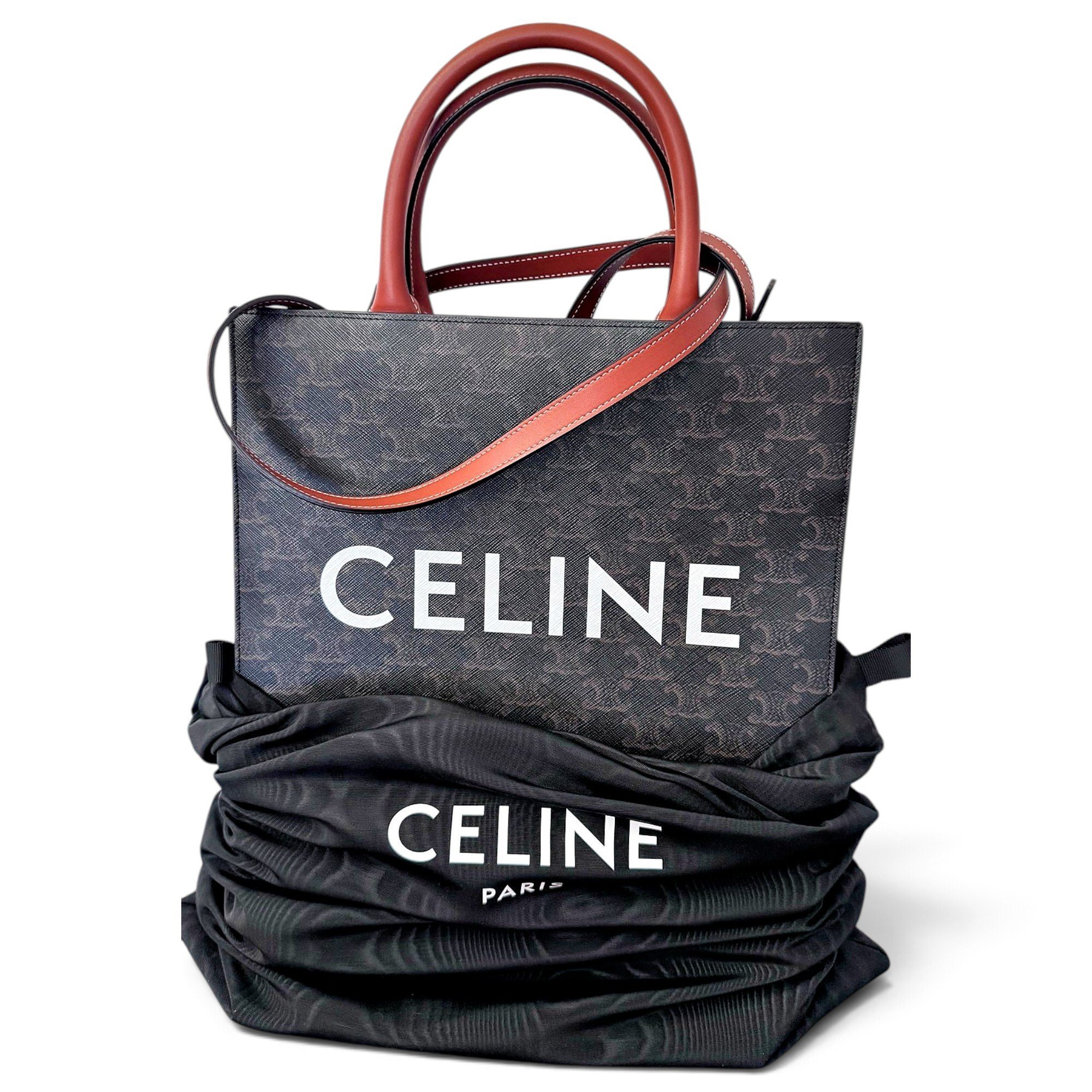Cabas Horizotal leather tote