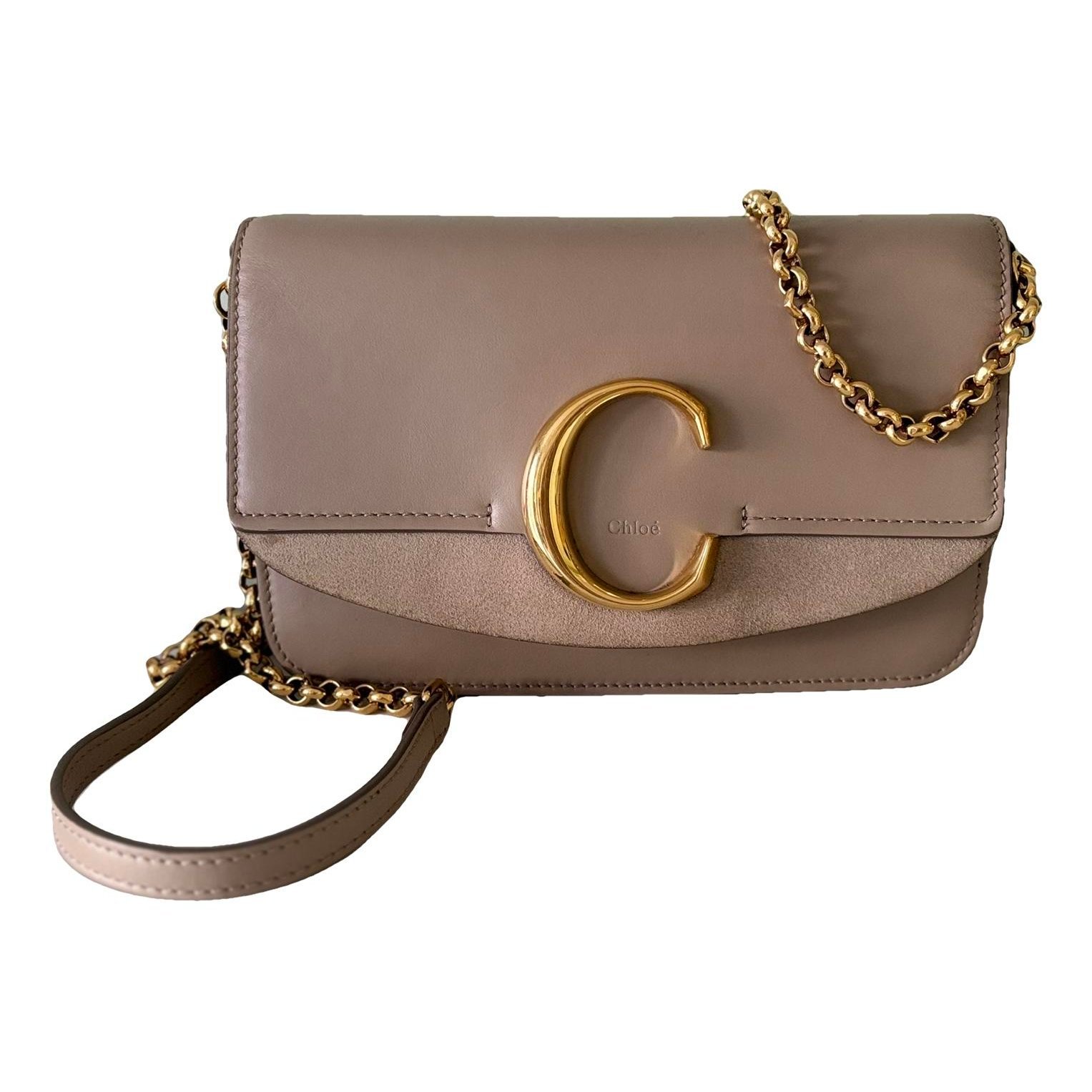 C leather crossbody bag