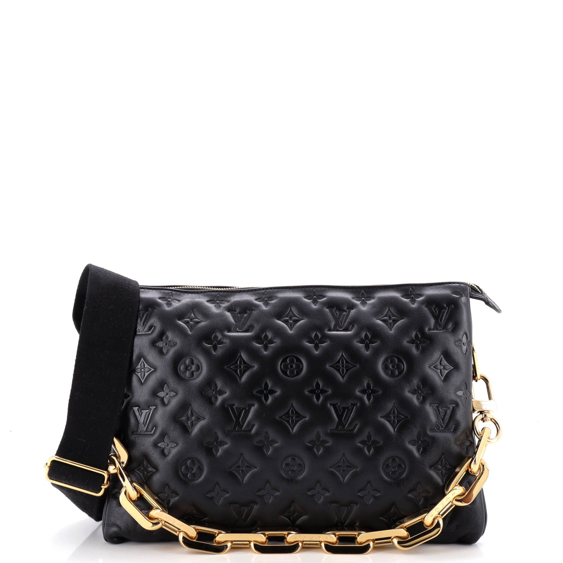 Coussin Bag Monogram Embossed Lambskin MM