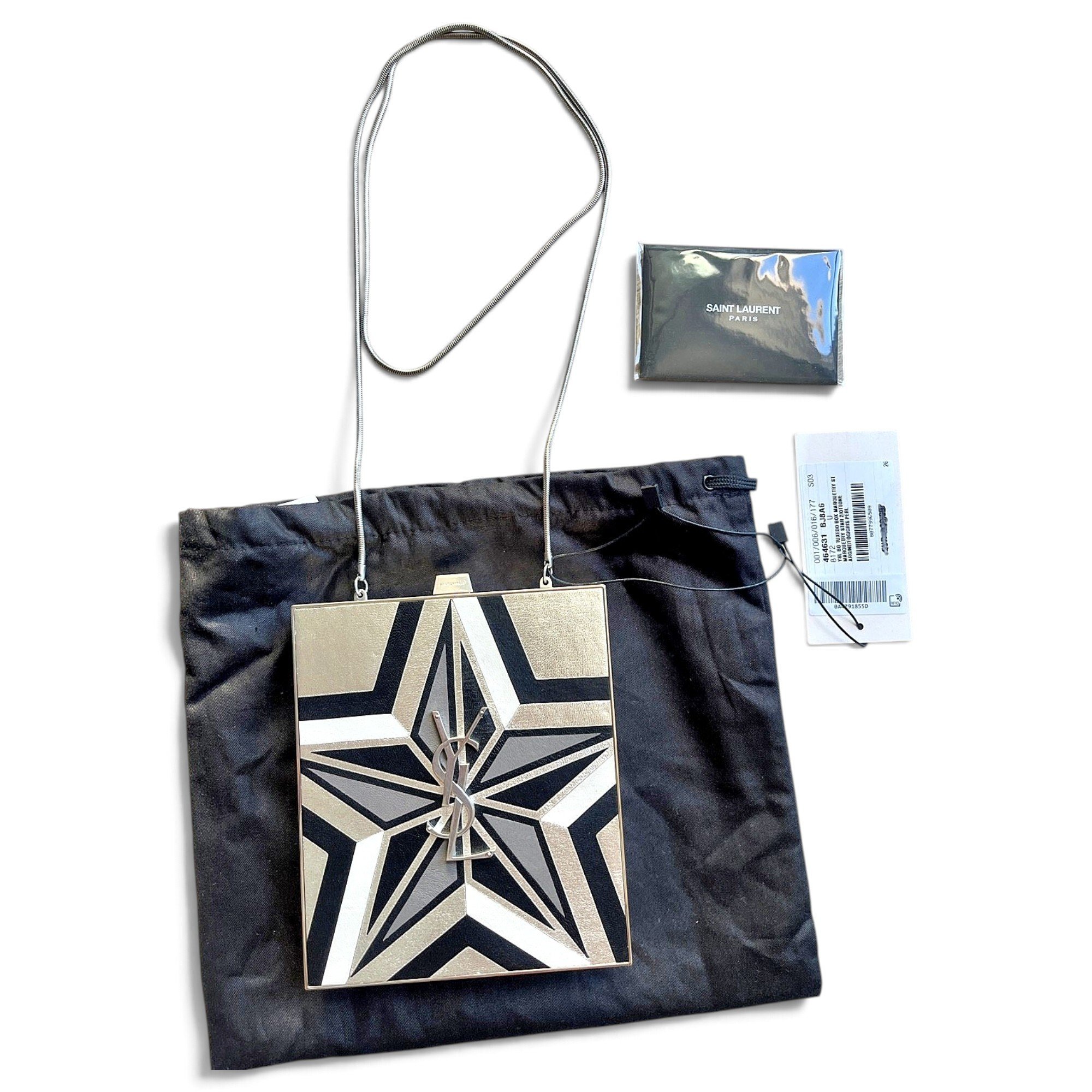 Tuxedo box leather crossbody bag