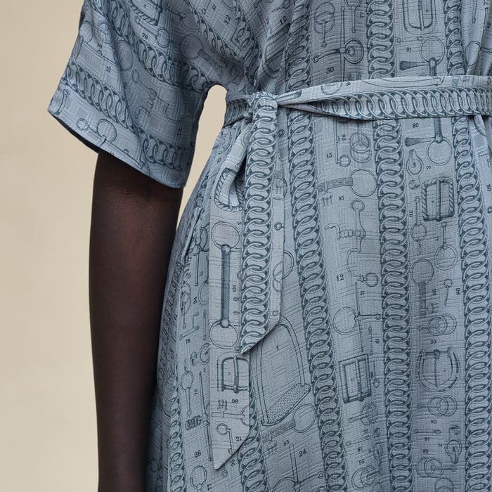 Bleu Adriatique "Cahier Du Colporteur" Classic Caftan
