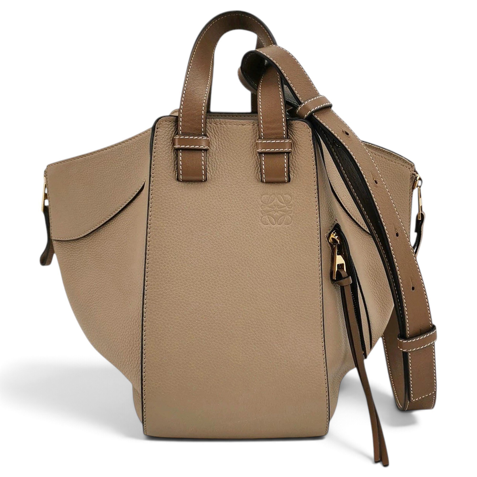 Hammock leather handbag