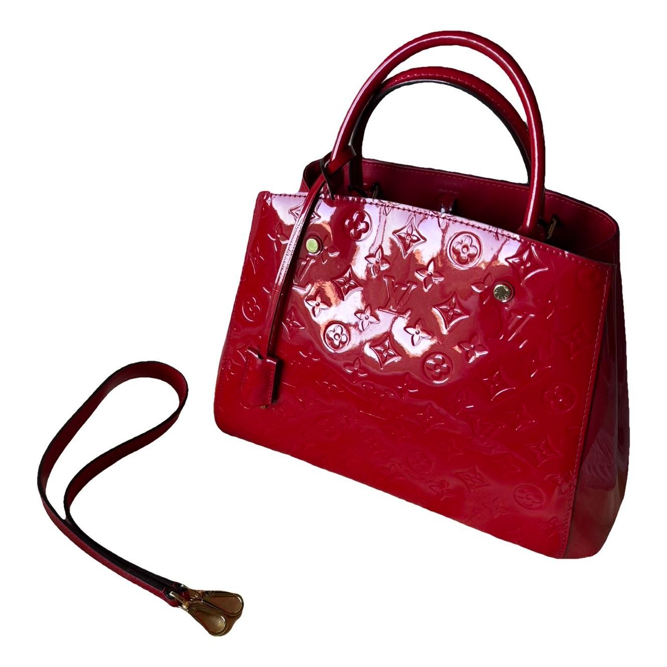 Montaigne patent leather handbag