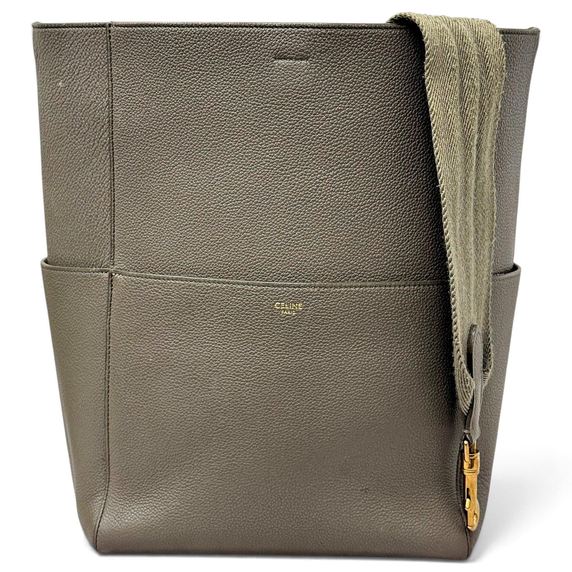 Seau Sangle leather handbag
