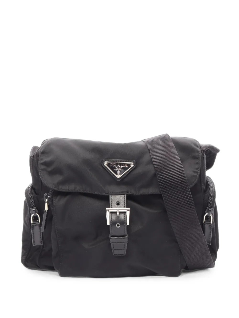 2000s Triangle-logo cross body bag