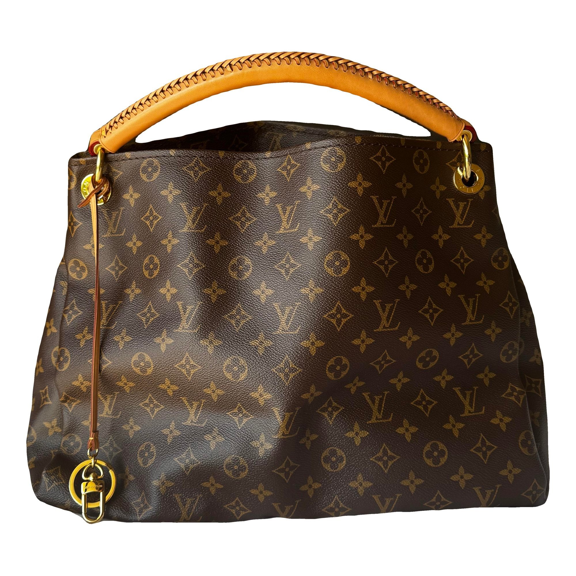 Artsy leather handbag