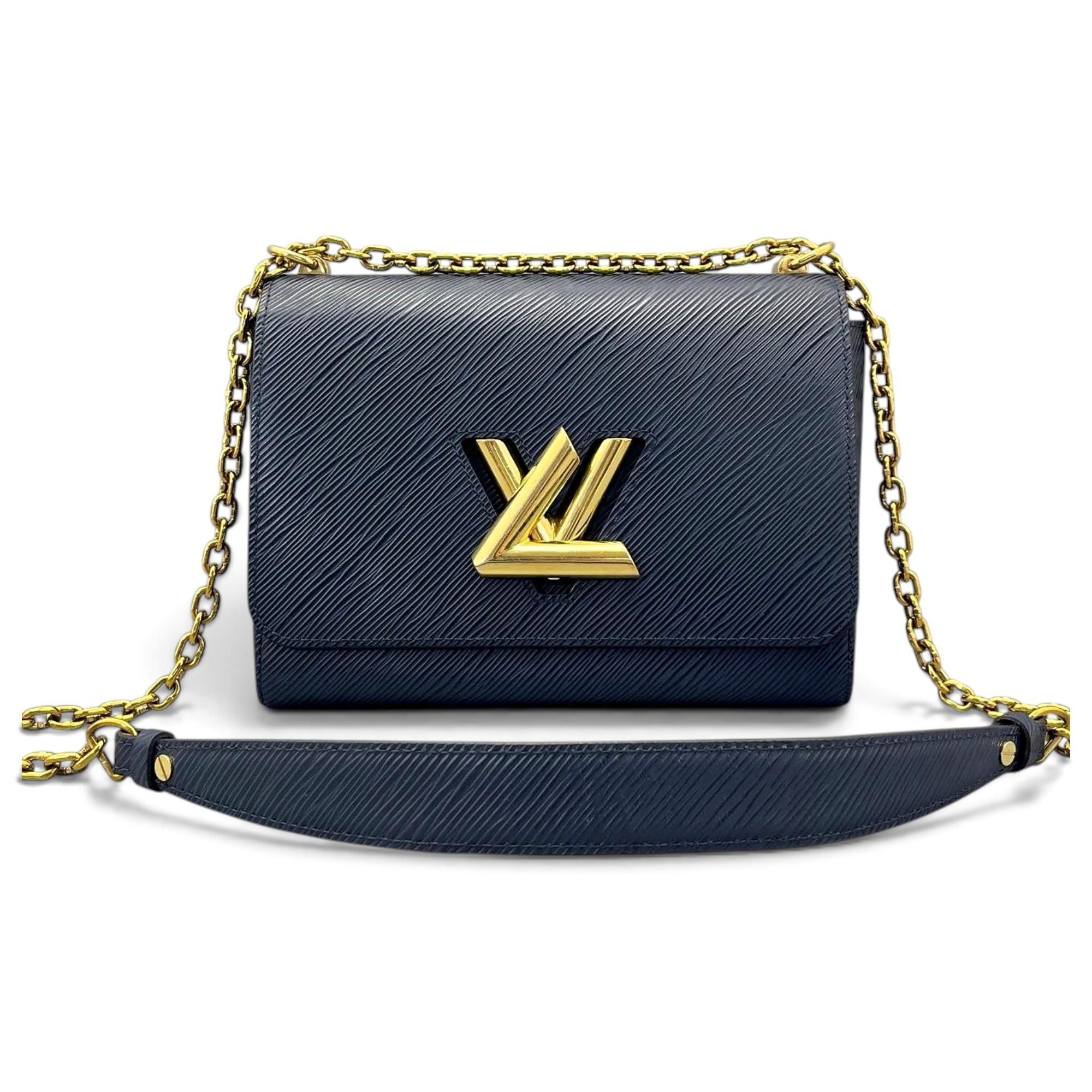 Twist leather handbag